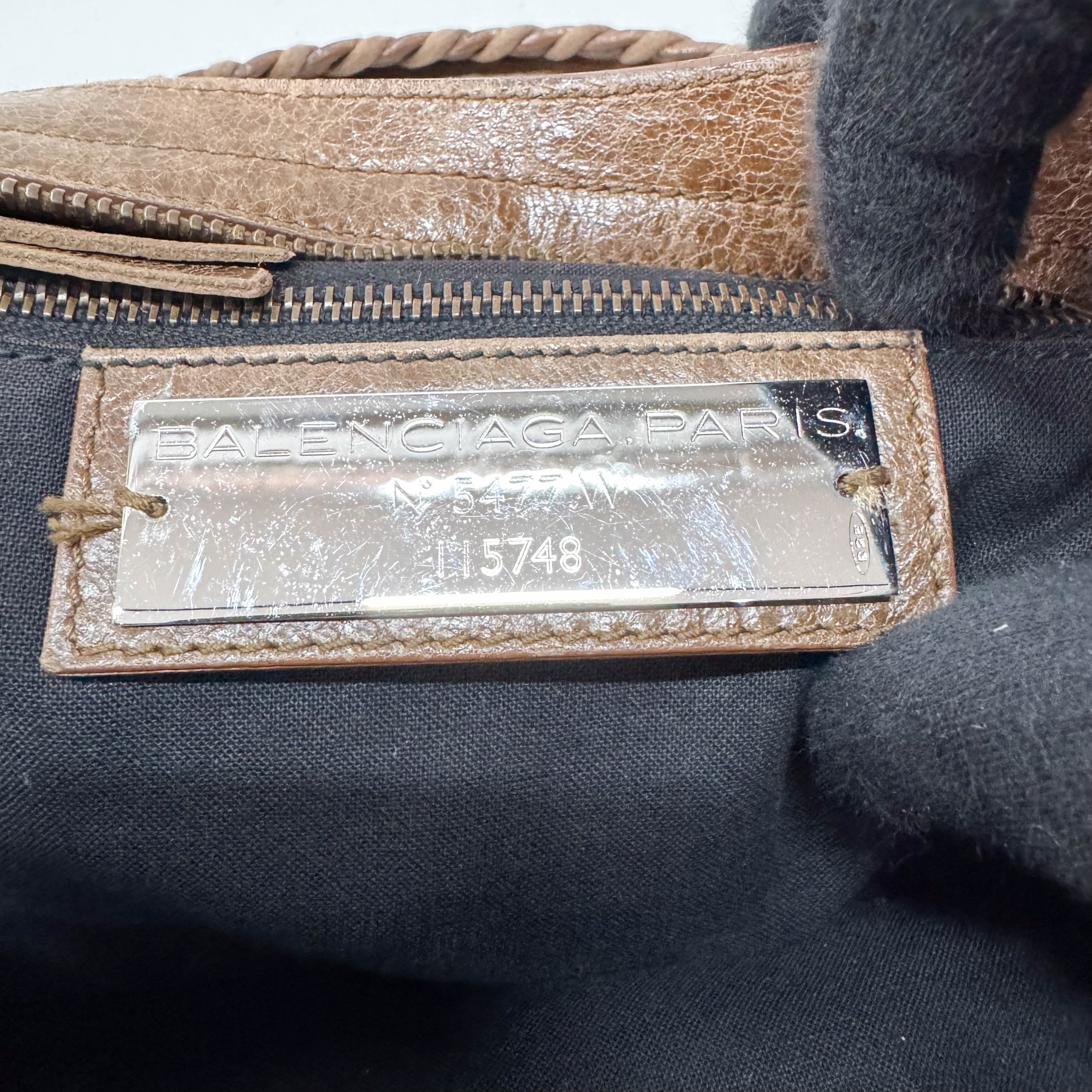 The City Brown Leather Two Way Bag