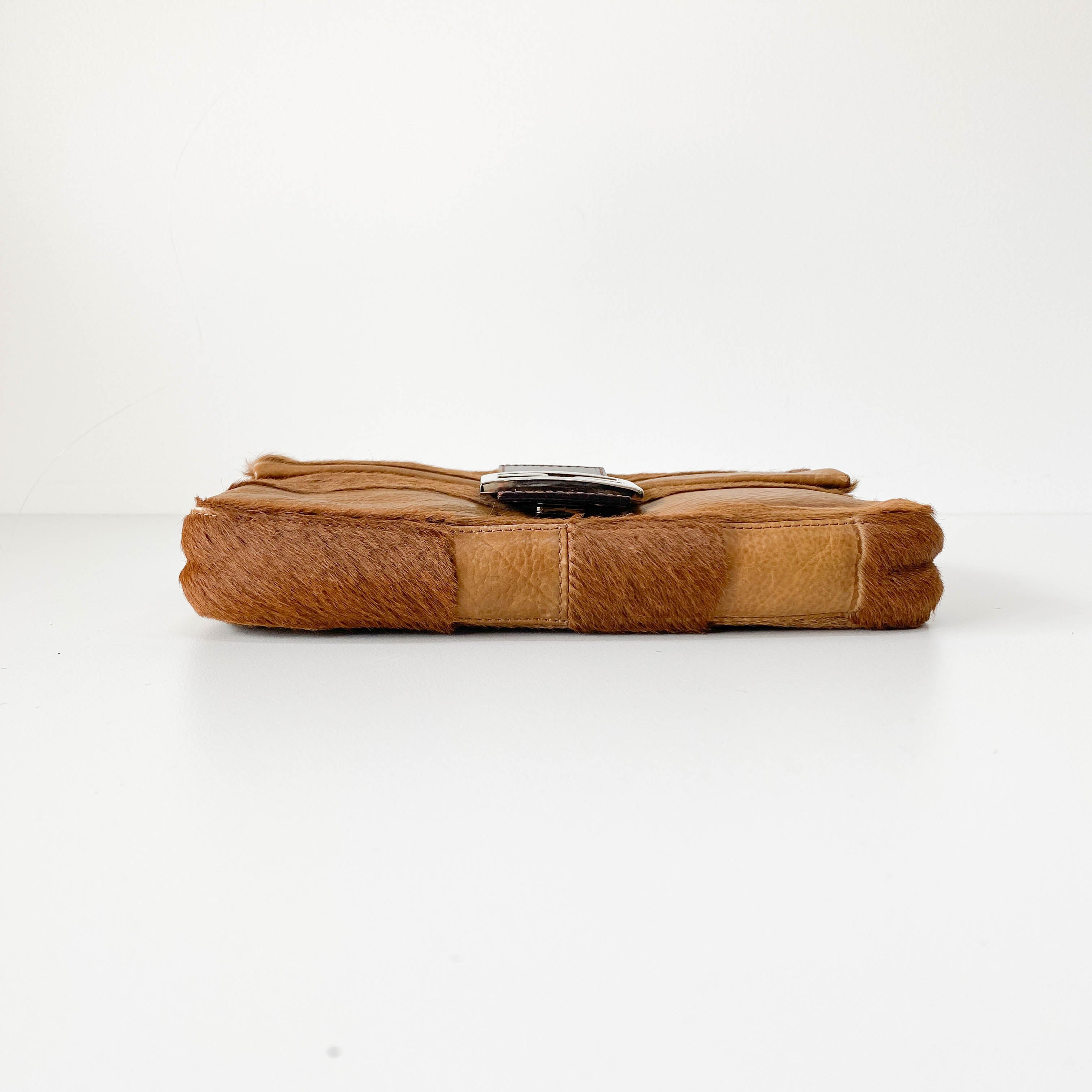 Baguette Brown Pony Hair Shoulder Bag