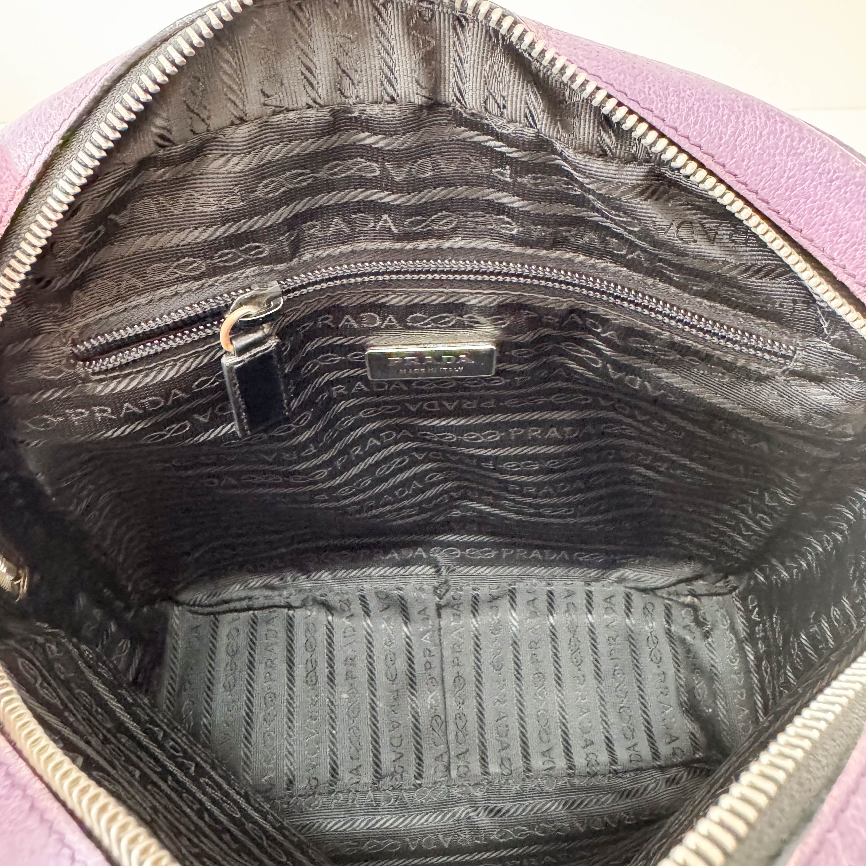 Purple Leather Shoulder Bag