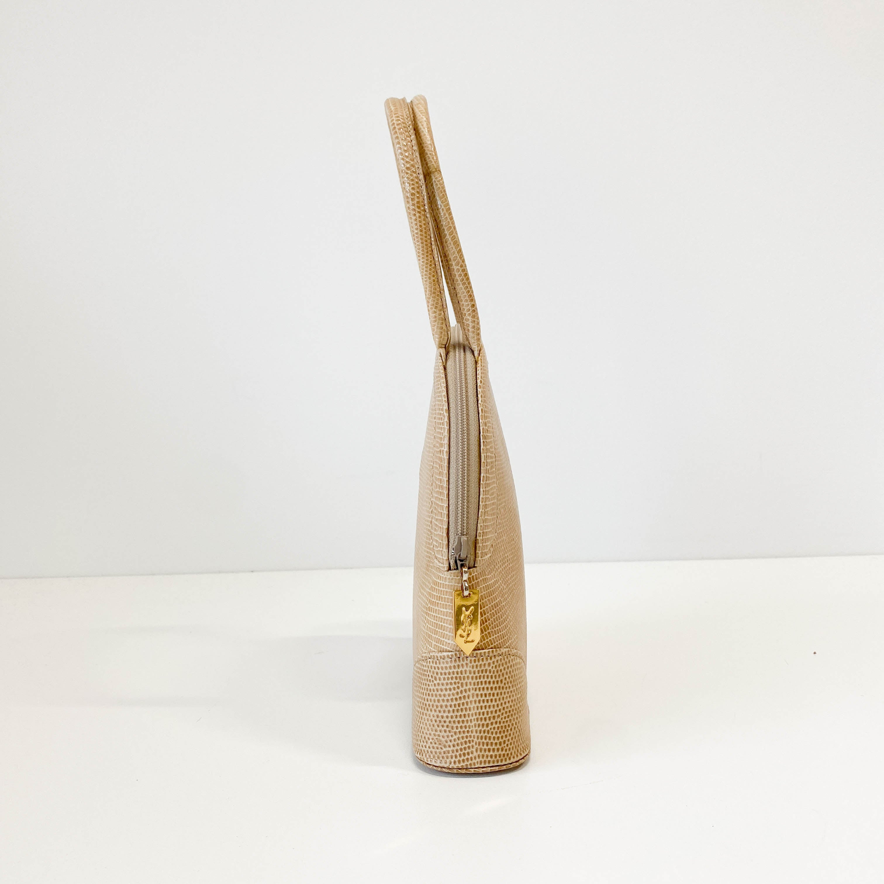 Beige Leather Mini Bag