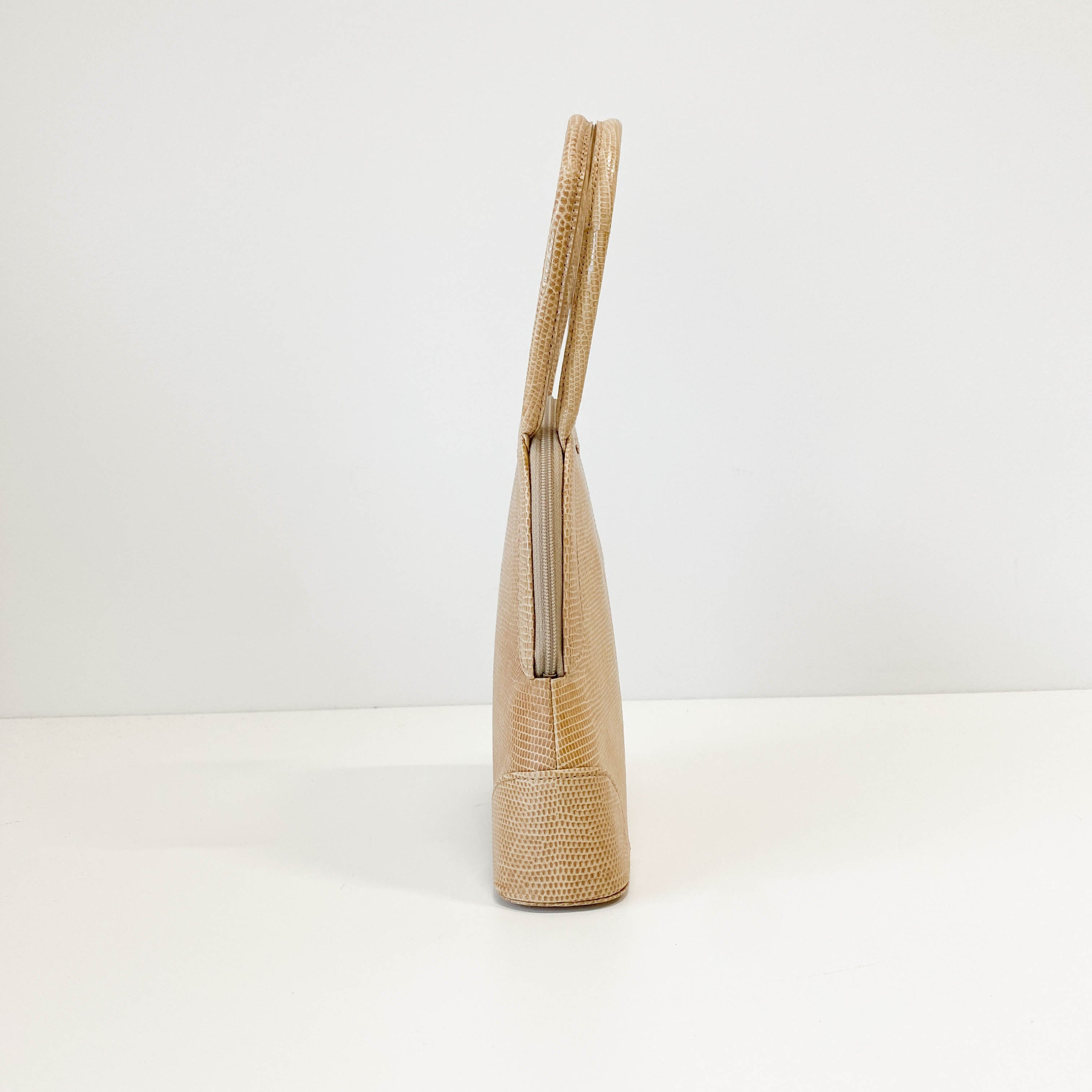 Beige Leather Mini Bag