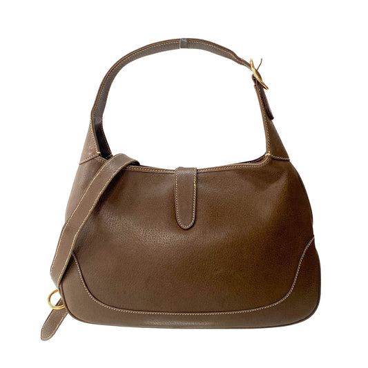 Jackie 1961 Brown Leather Shoulder Bag
