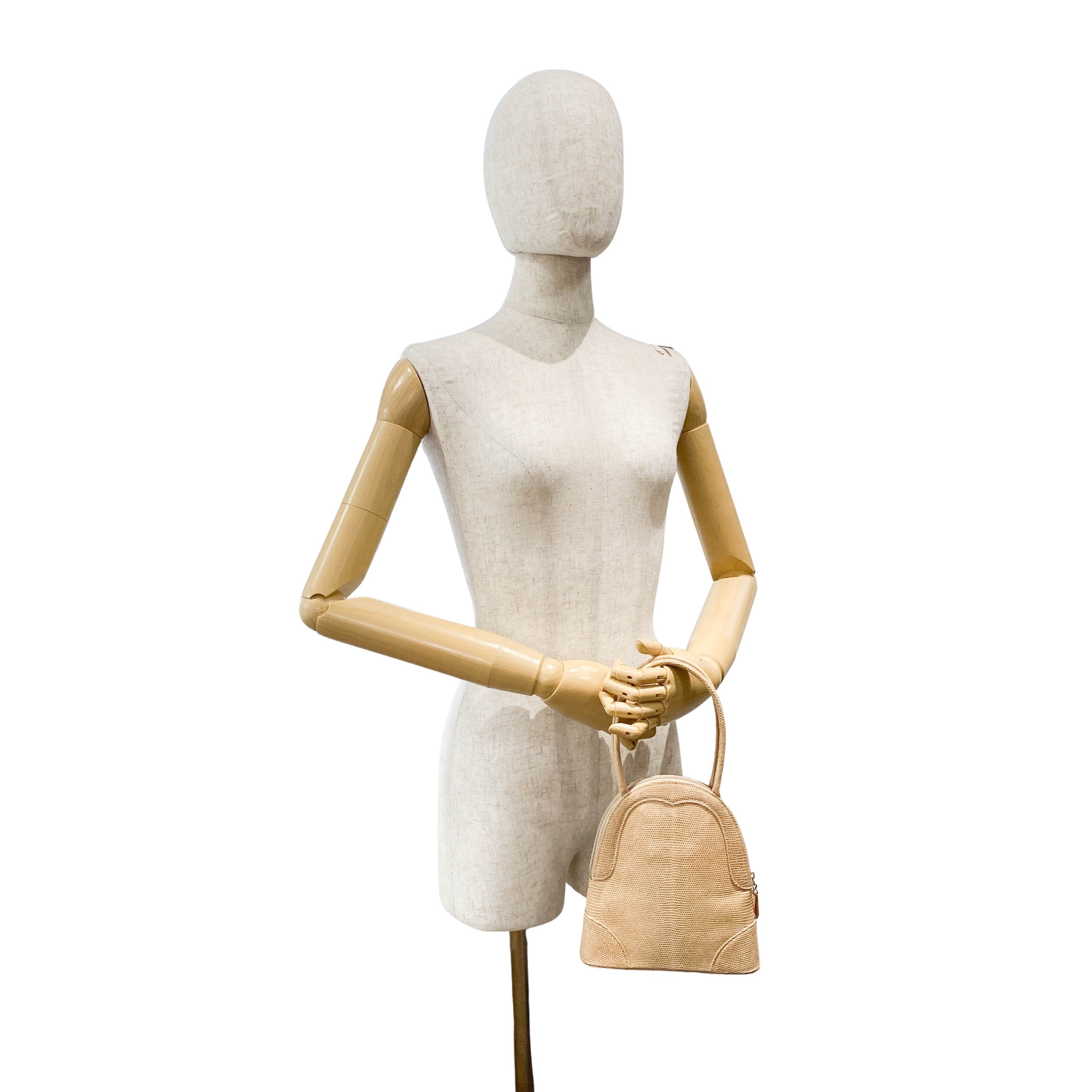 Beige Leather Mini Bag