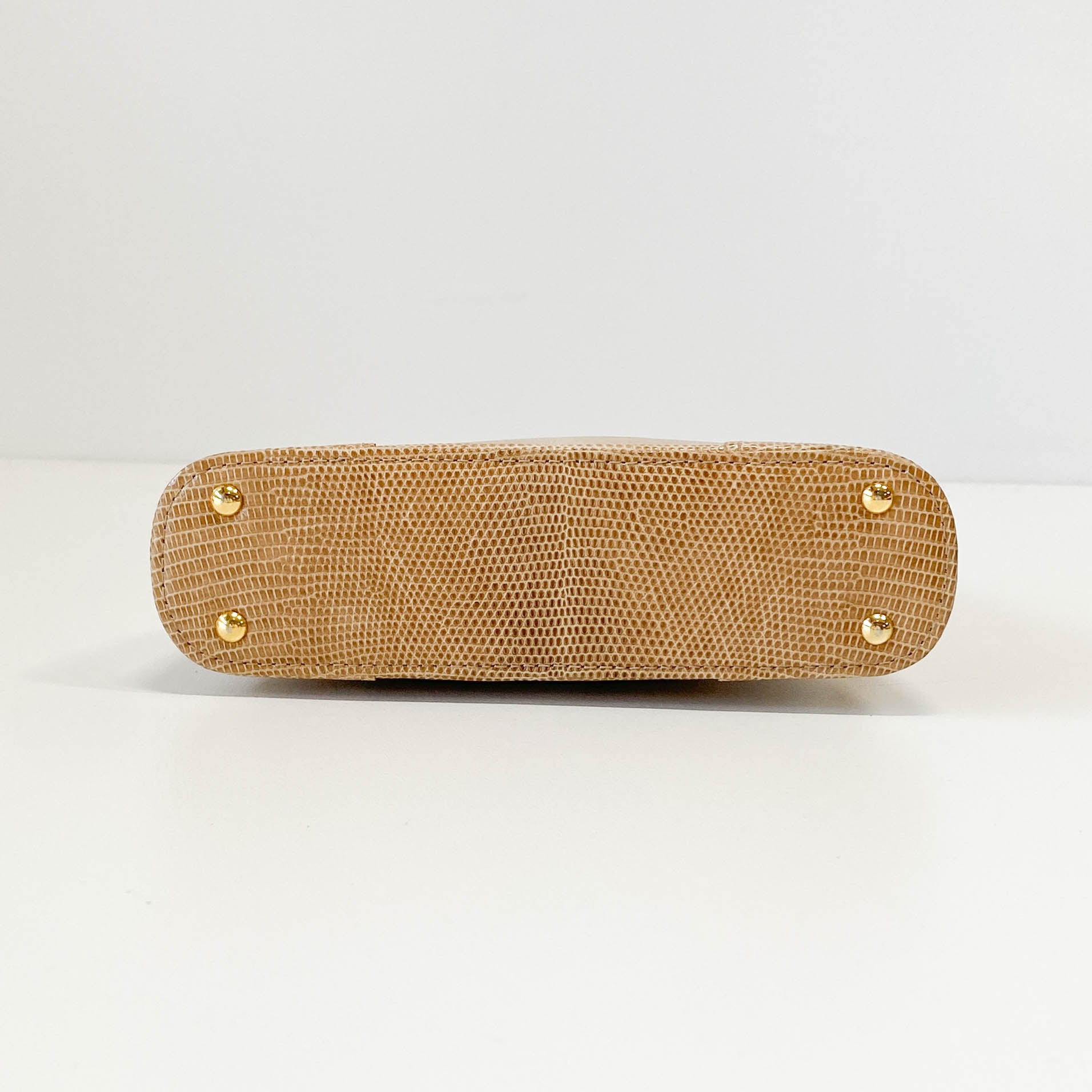 Beige Leather Mini Bag