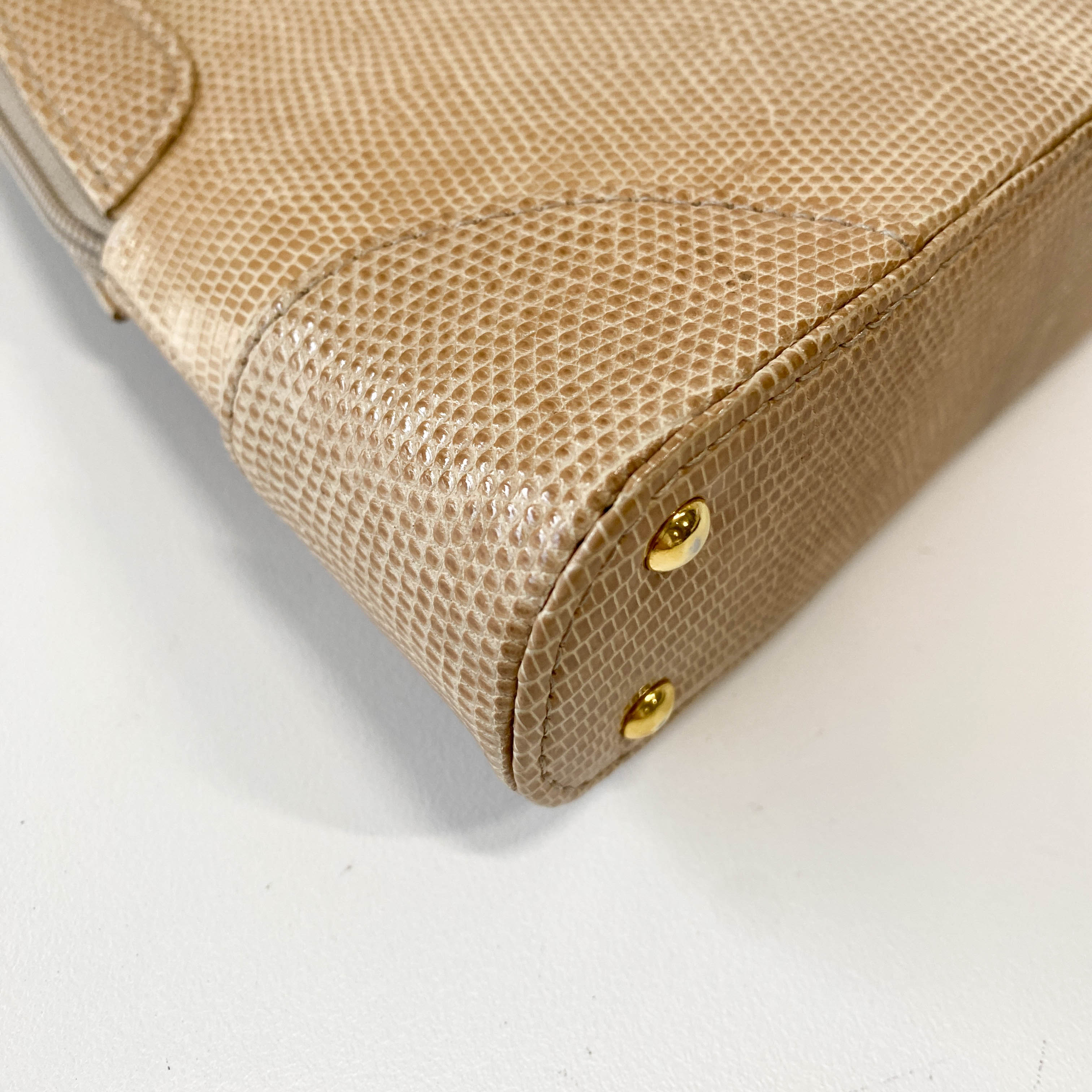 Beige Leather Mini Bag