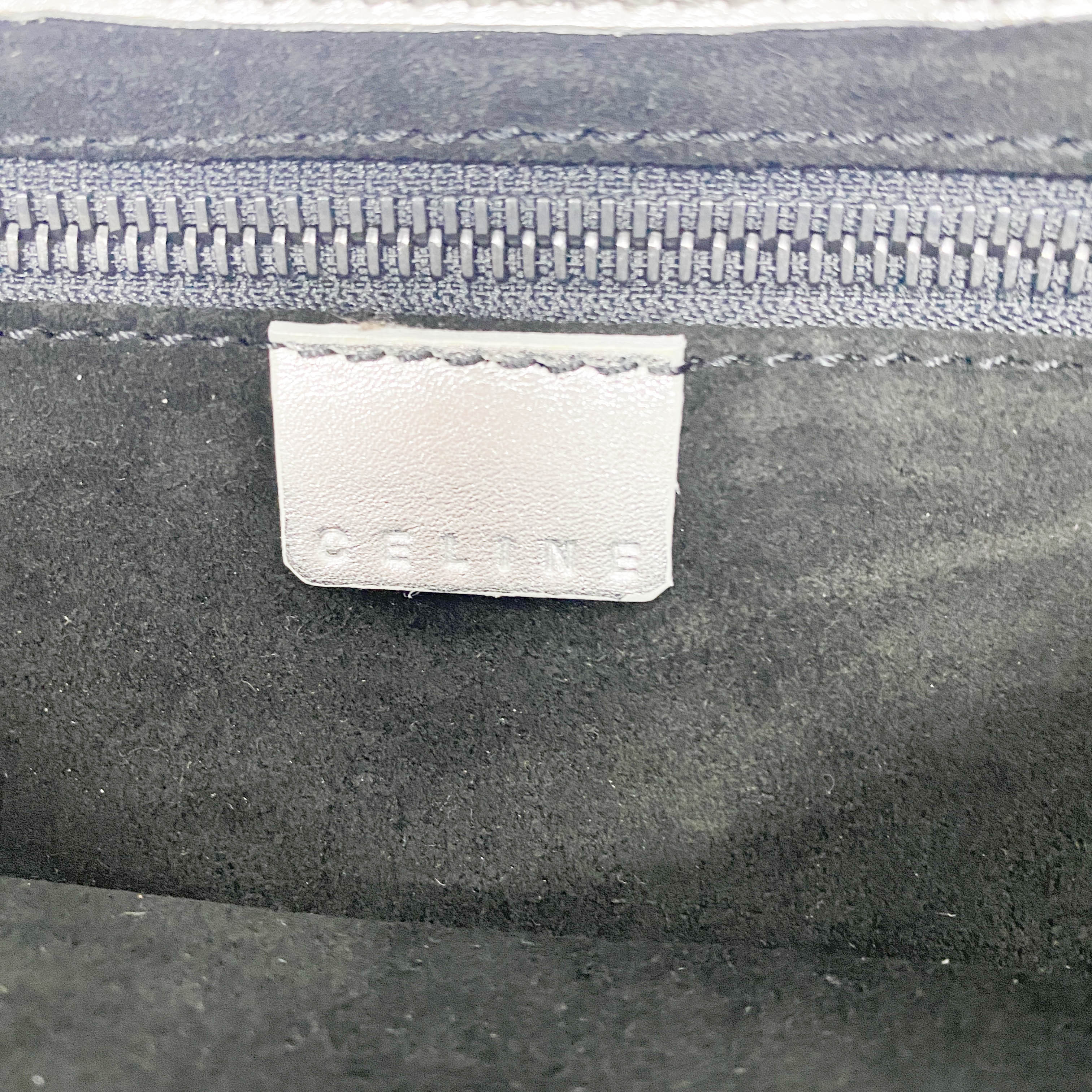 Silver Leather Shoulder Bag