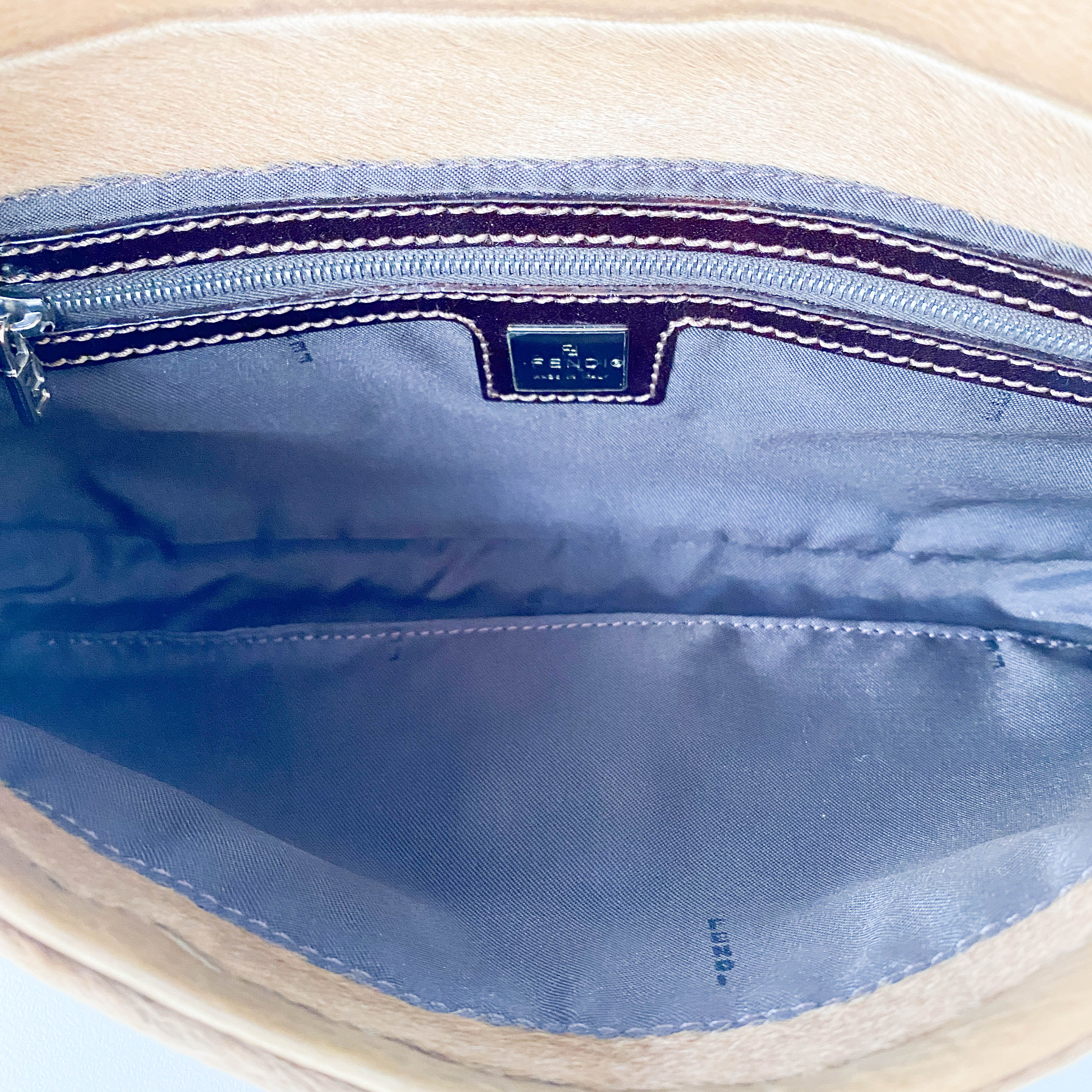 Baguette Brown Pony Hair Shoulder Bag