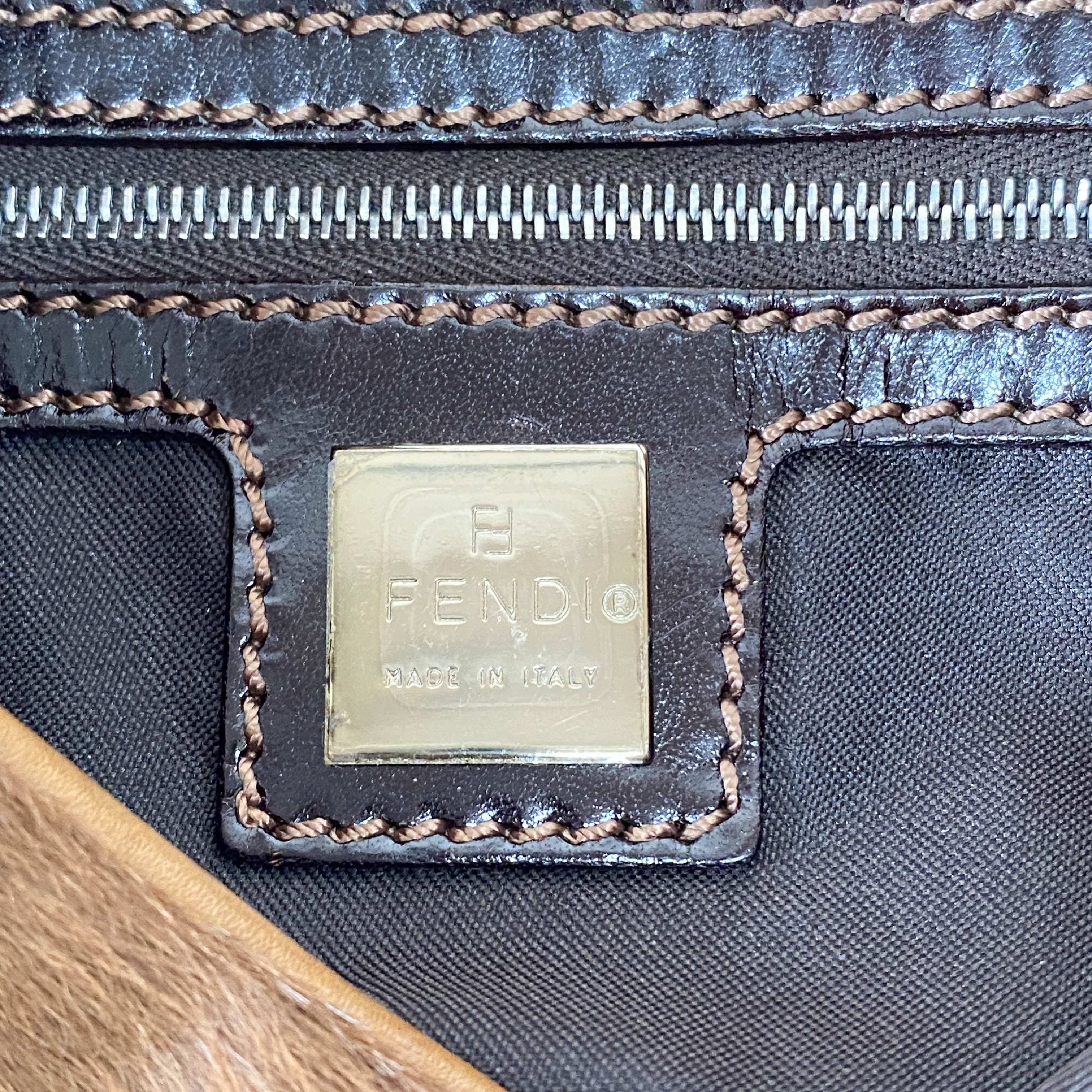 Baguette Brown Pony Hair Shoulder Bag