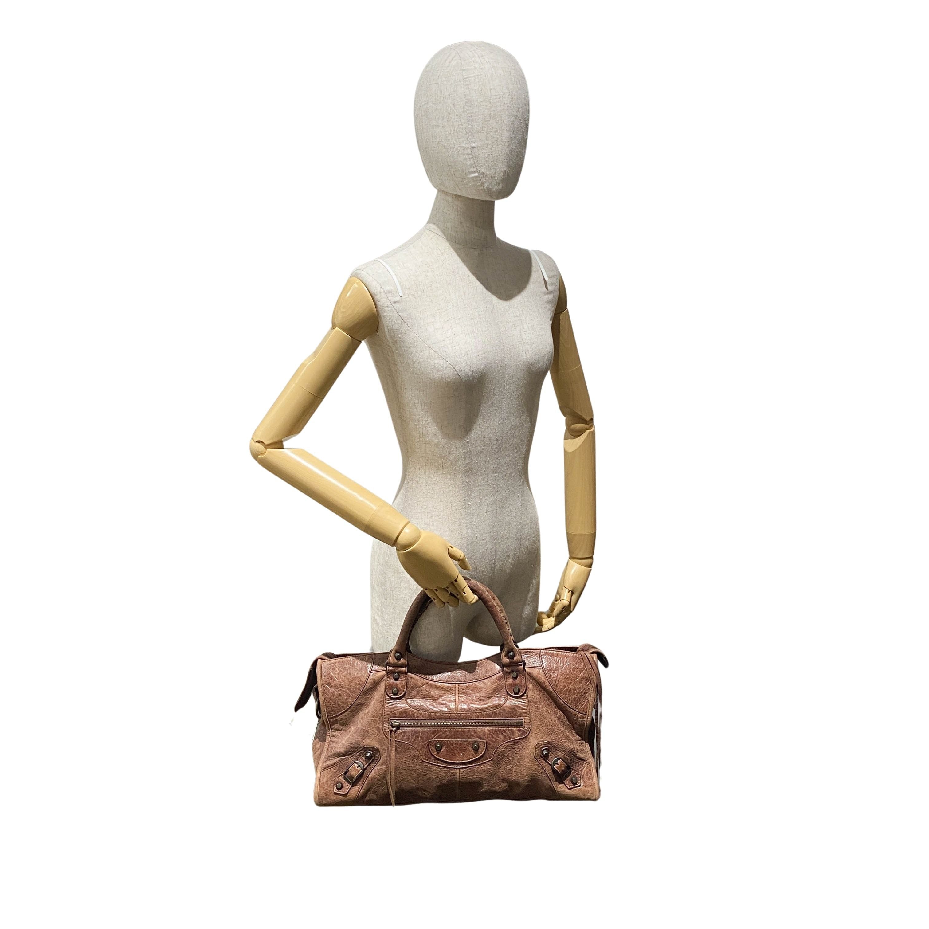 The First Brown Leather Shoulder Bag