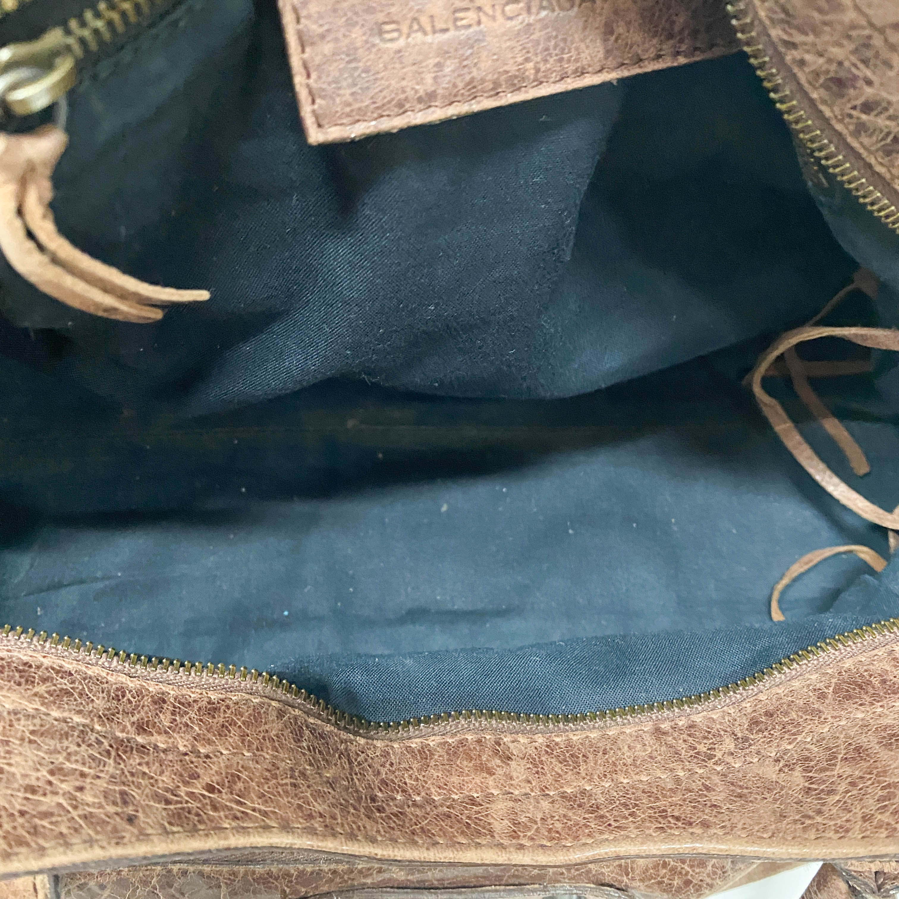 The First Brown Leather Shoulder Bag