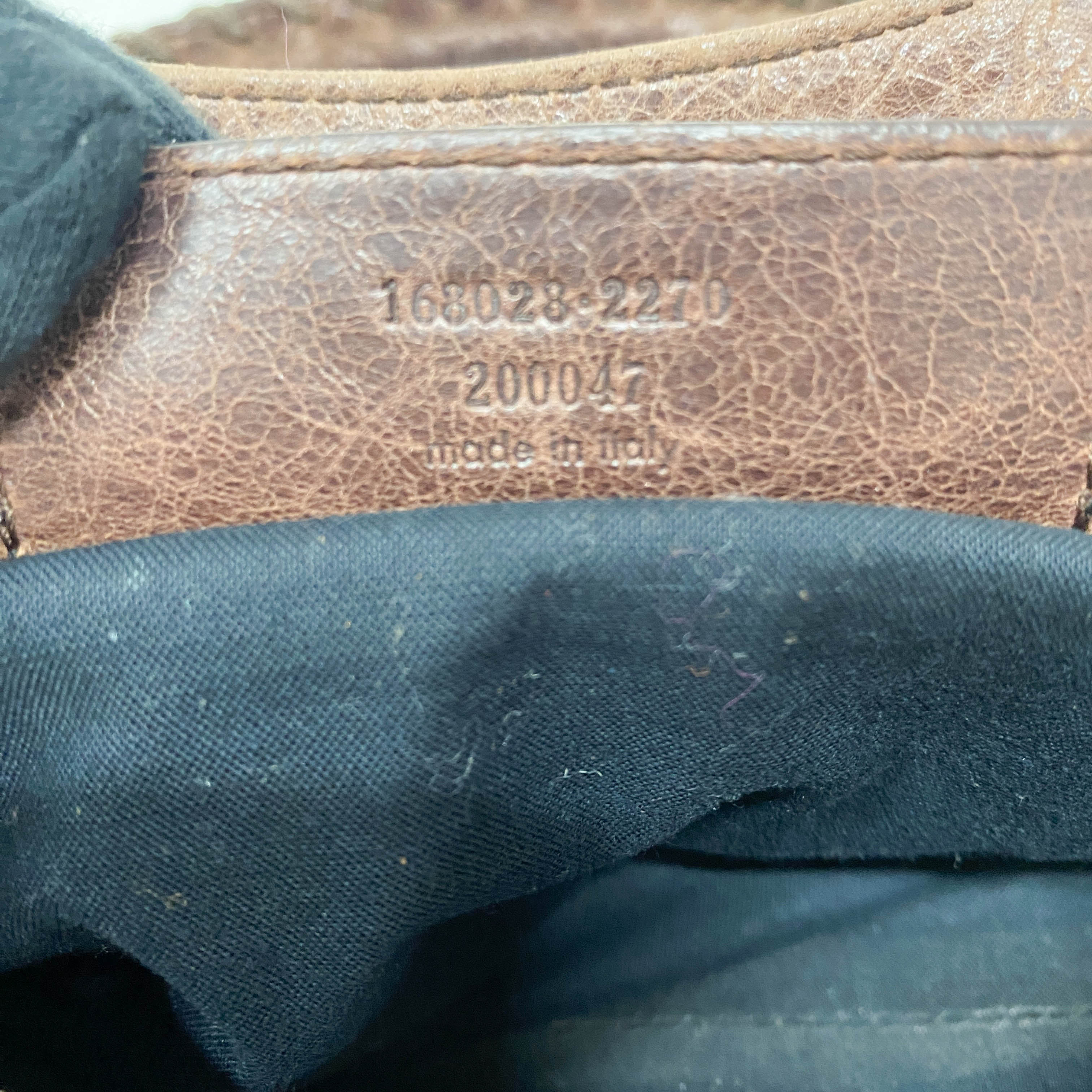 The First Brown Leather Shoulder Bag