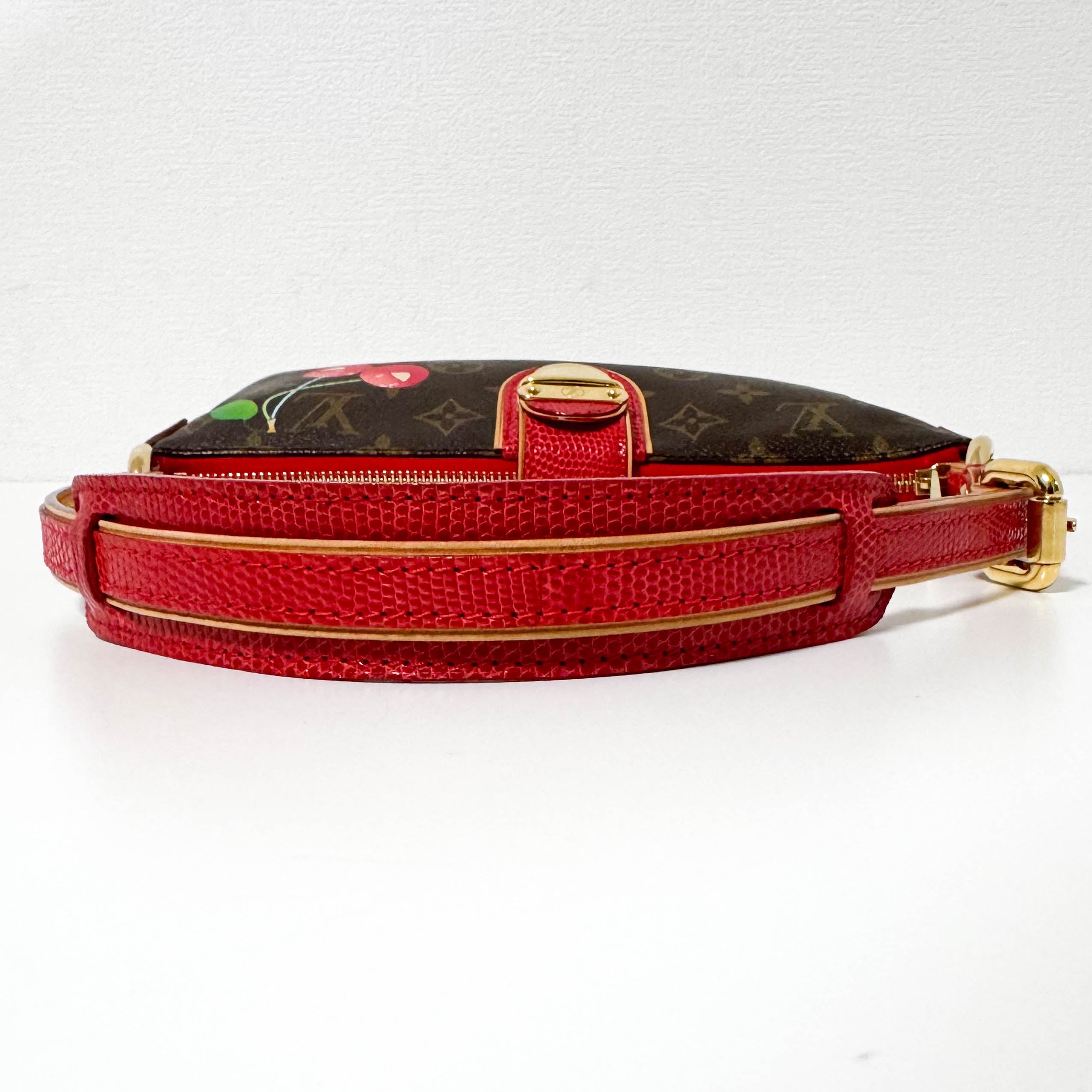 Louis Vuitton x Takashi Murakami 2005 Monogram Cherry Mon Cherie Shoulder Bag M95000