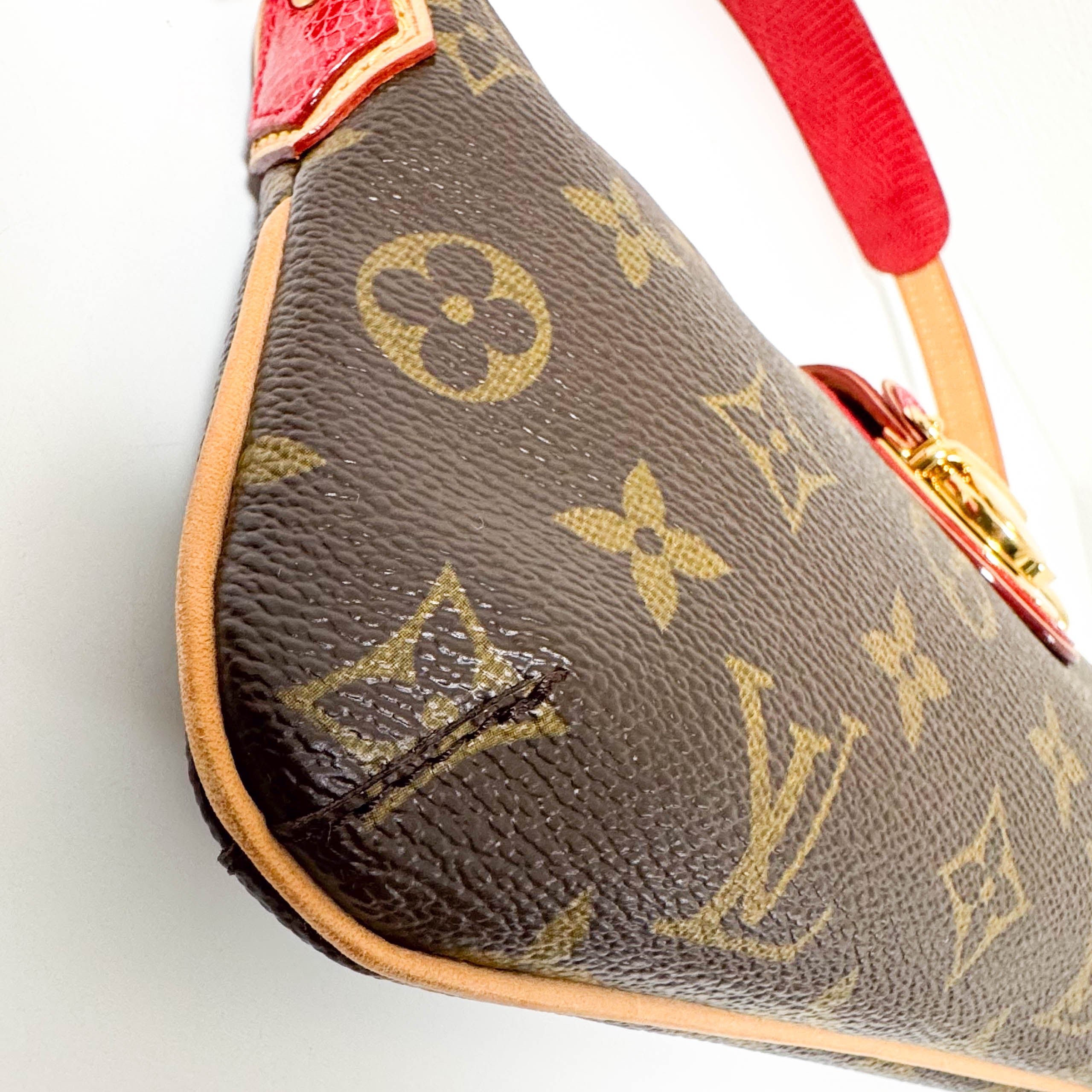 Louis Vuitton x Takashi Murakami 2005 Monogram Cherry Mon Cherie Shoulder Bag M95000