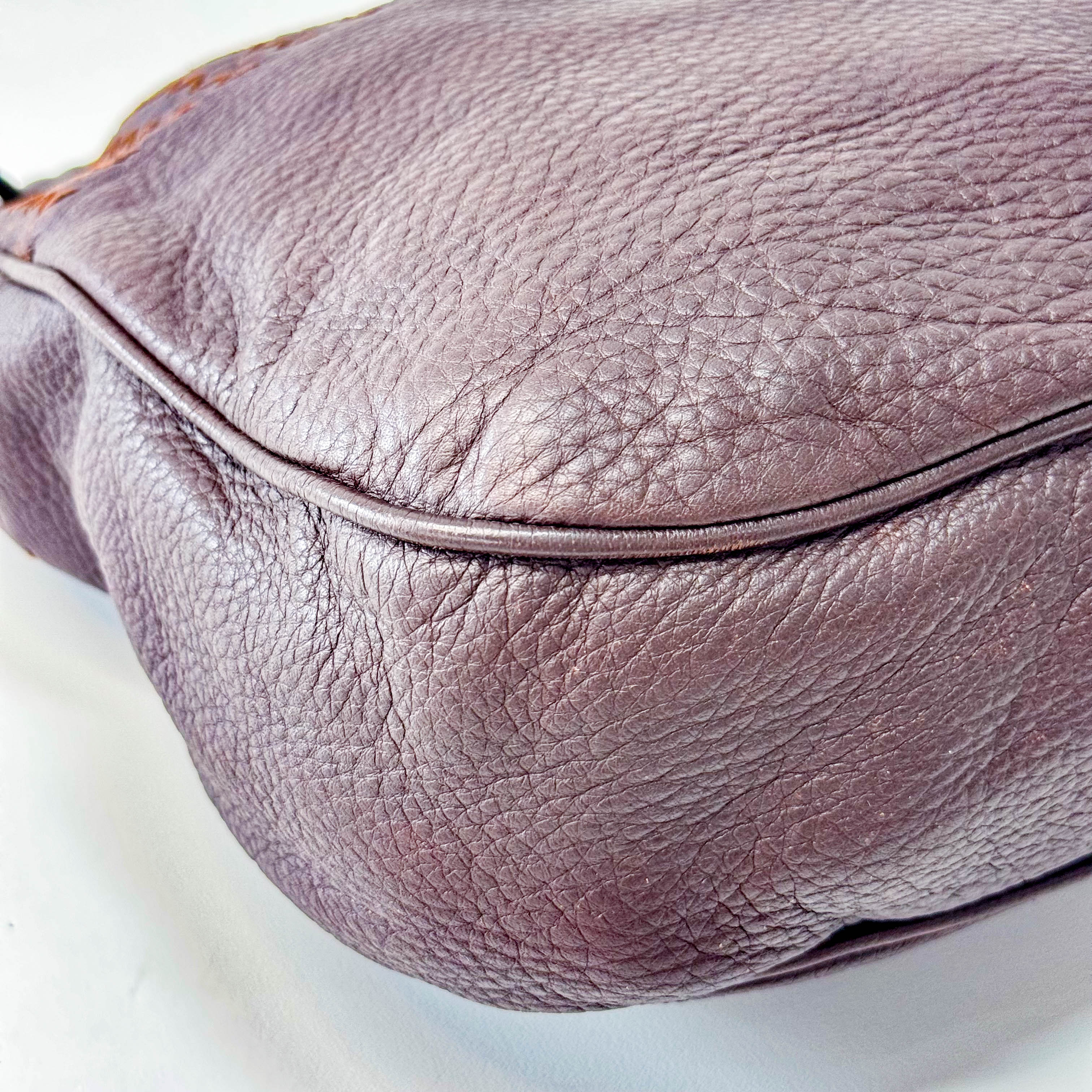 Intrecciato Brown Leather Tote Bag