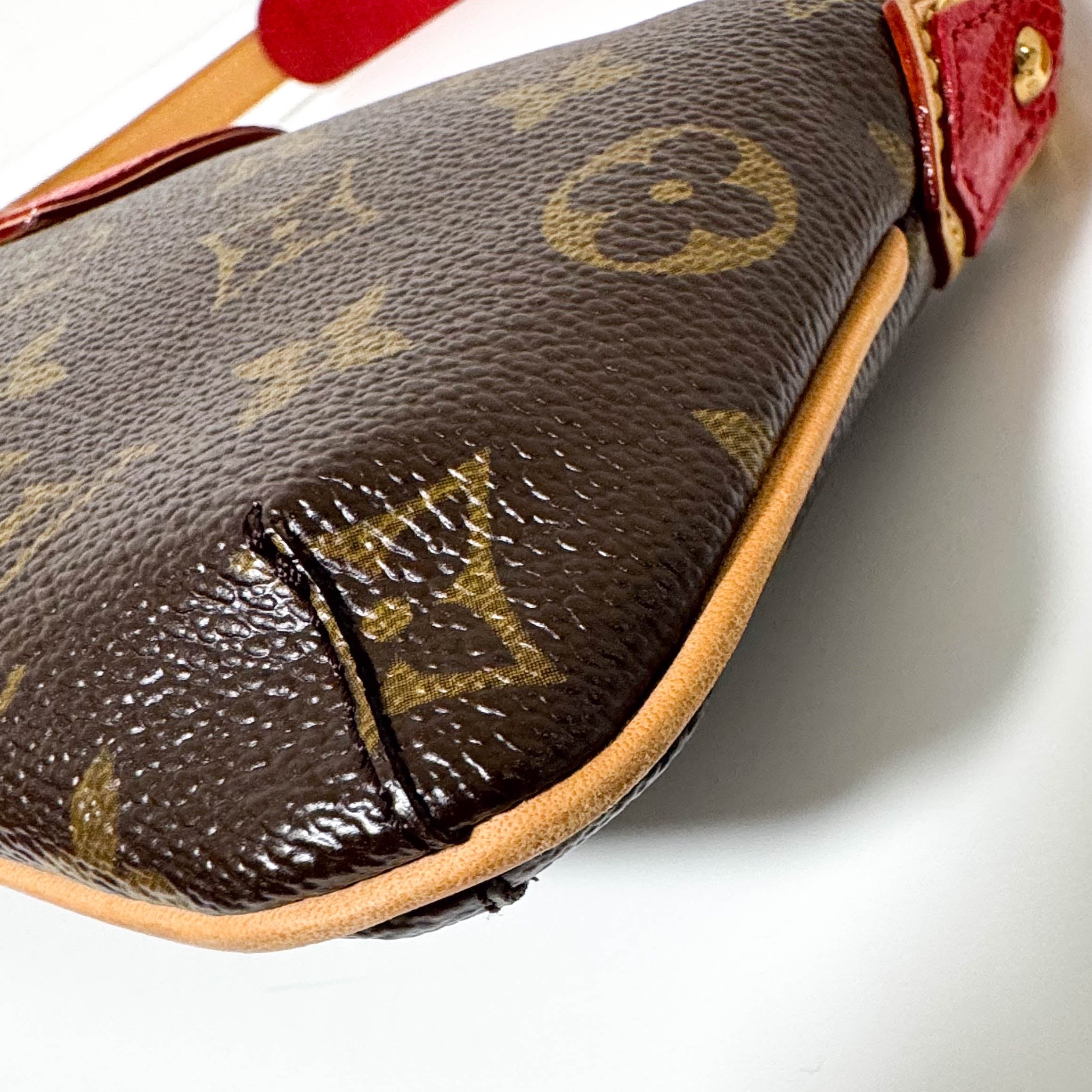 Louis Vuitton x Takashi Murakami 2005 Monogram Cherry Mon Cherie Shoulder Bag M95000