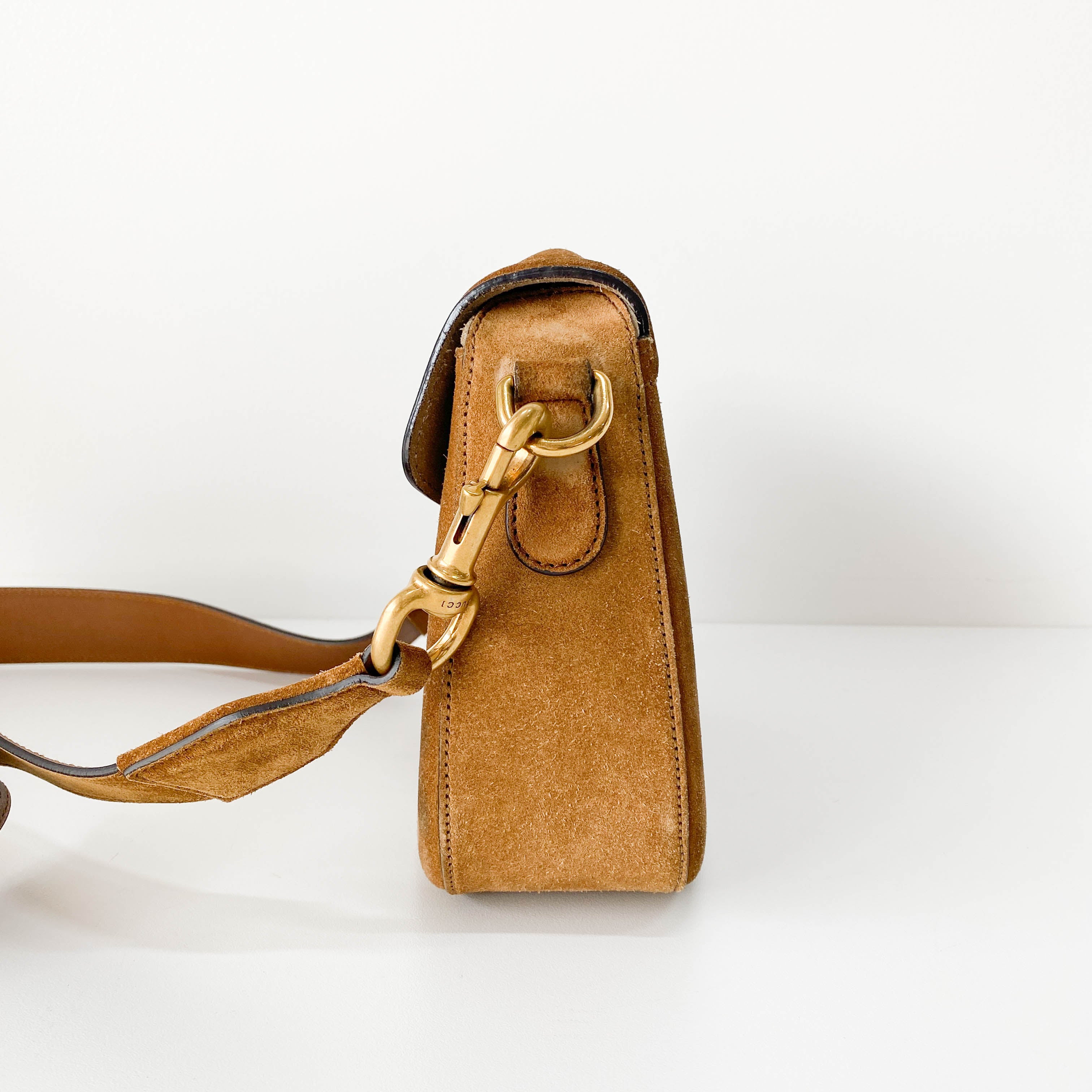 Caramel Brown Horsebit Bag