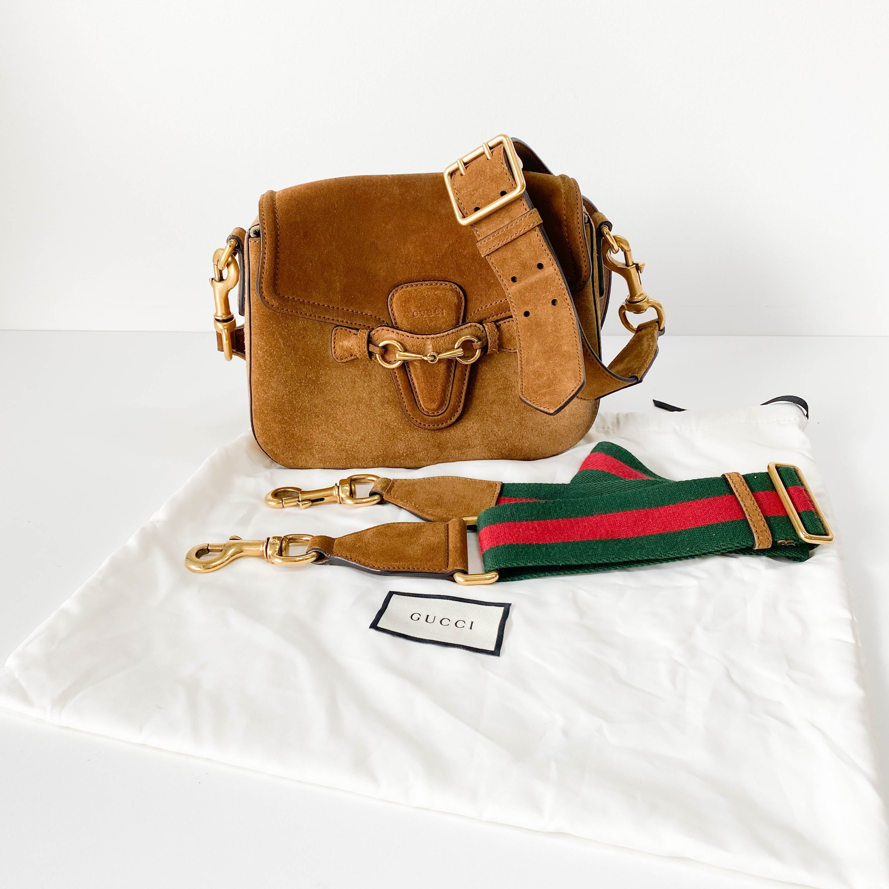 Caramel Brown Horsebit Bag
