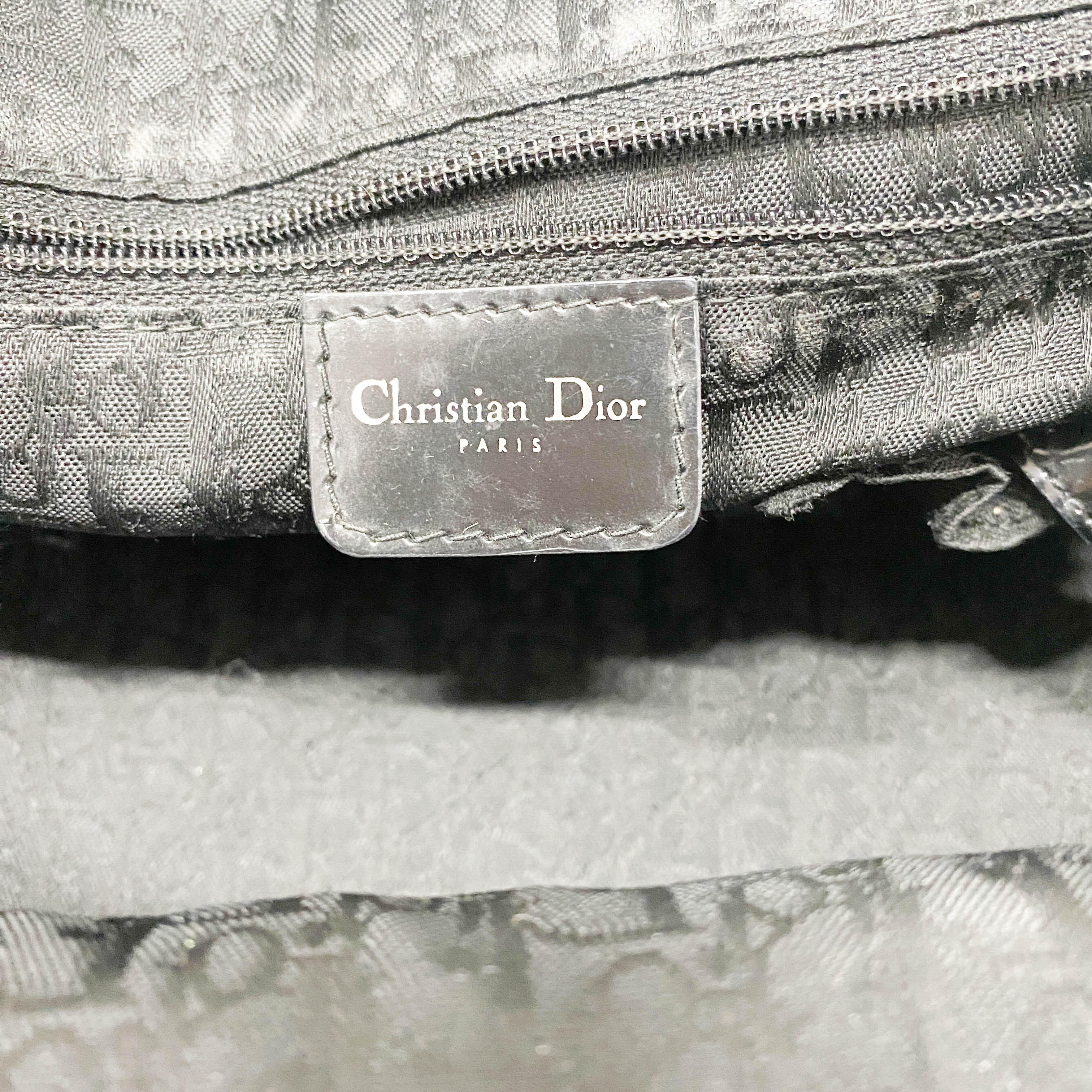 Gambler Dice Leopard Print Canvas & Embossed Leather Handbag