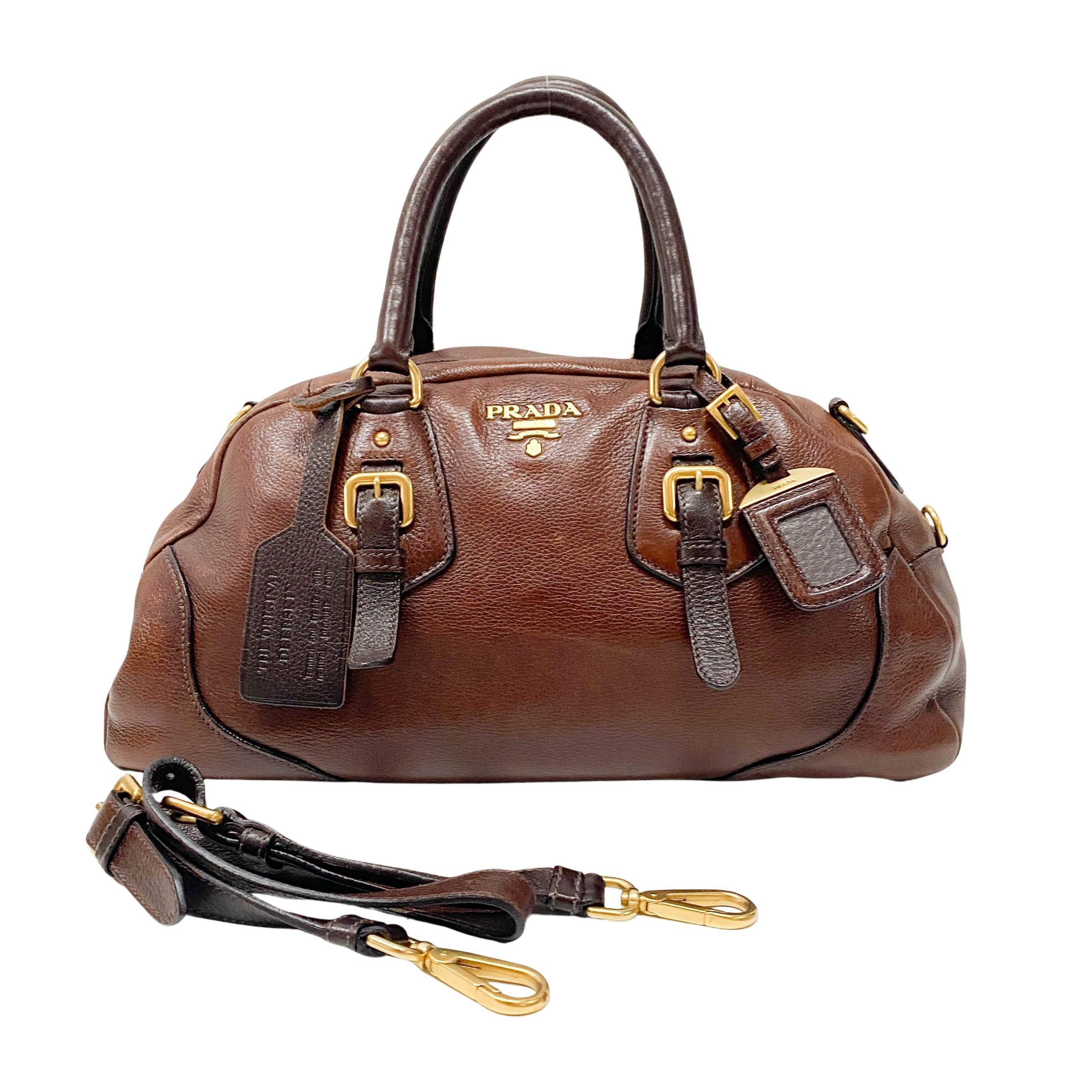 Brown Leather Handle Bag