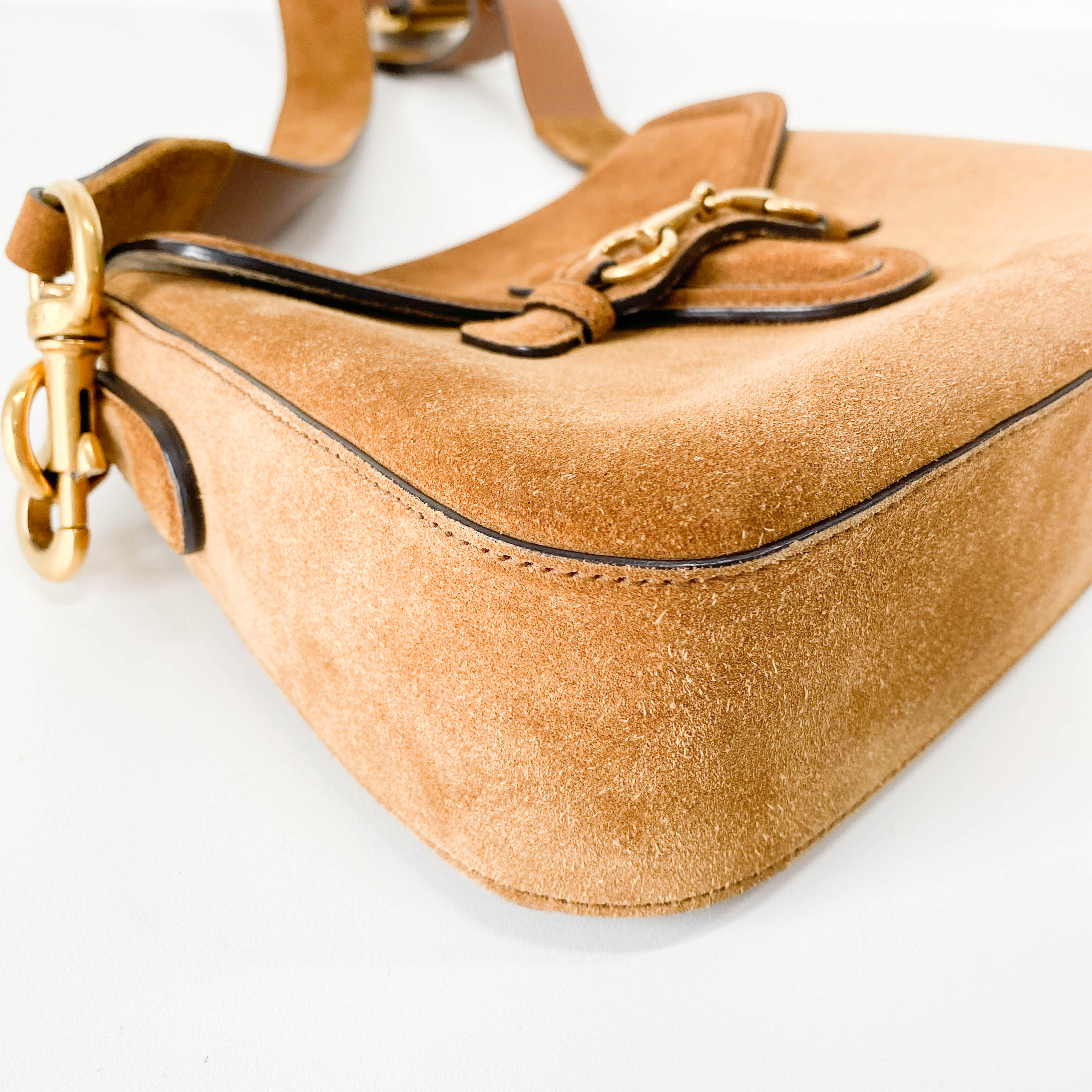 Caramel Brown Horsebit Bag