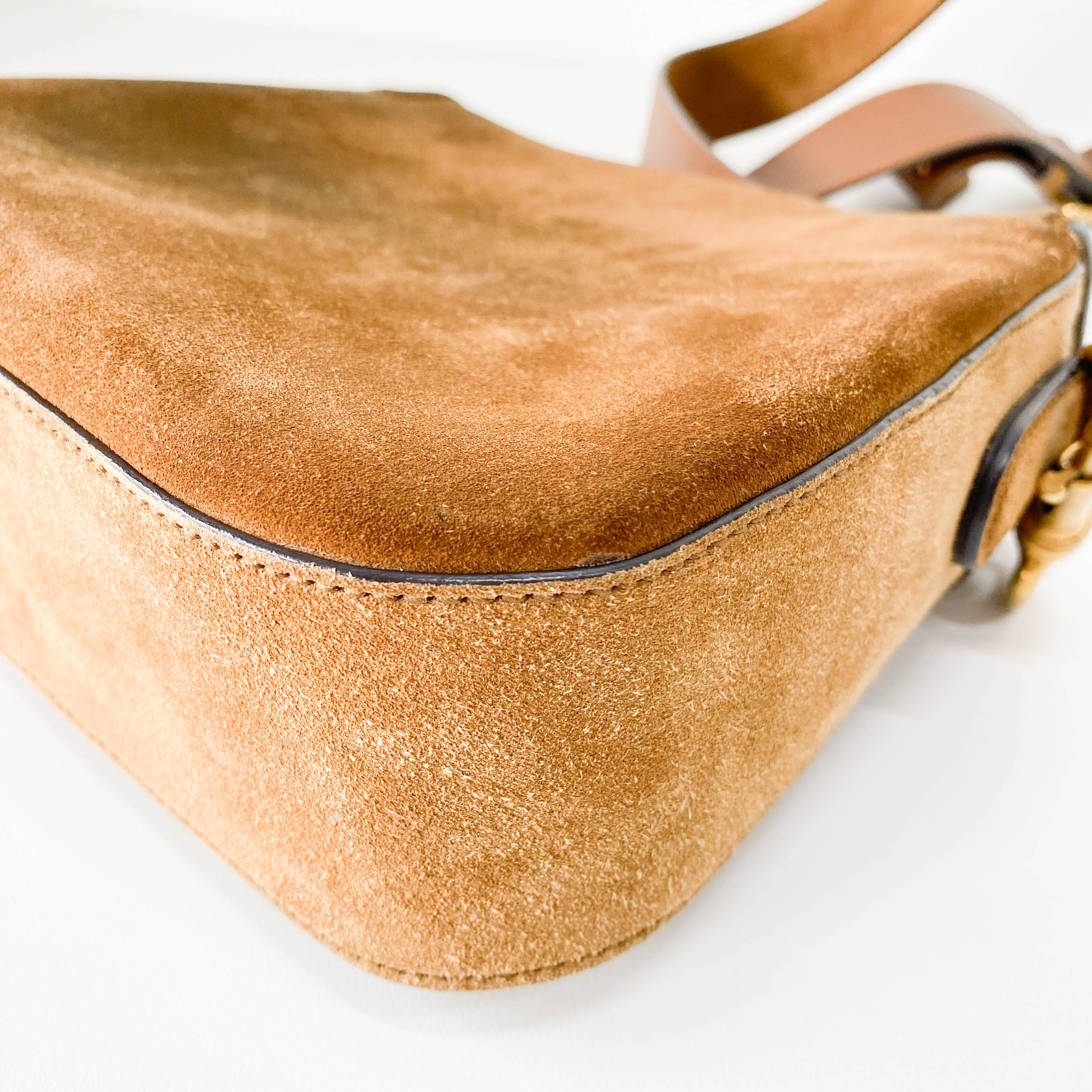 Caramel Brown Horsebit Bag