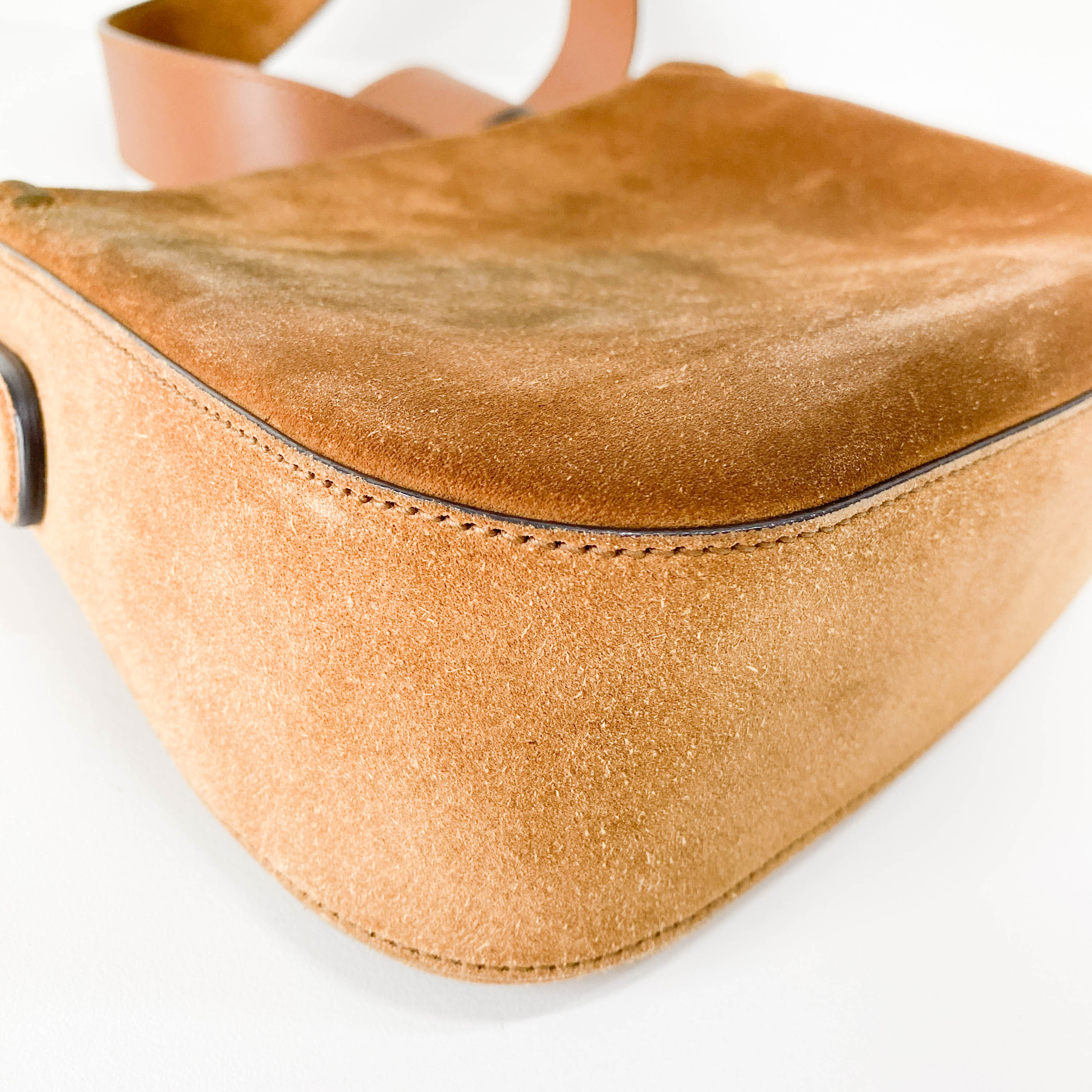 Caramel Brown Horsebit Bag