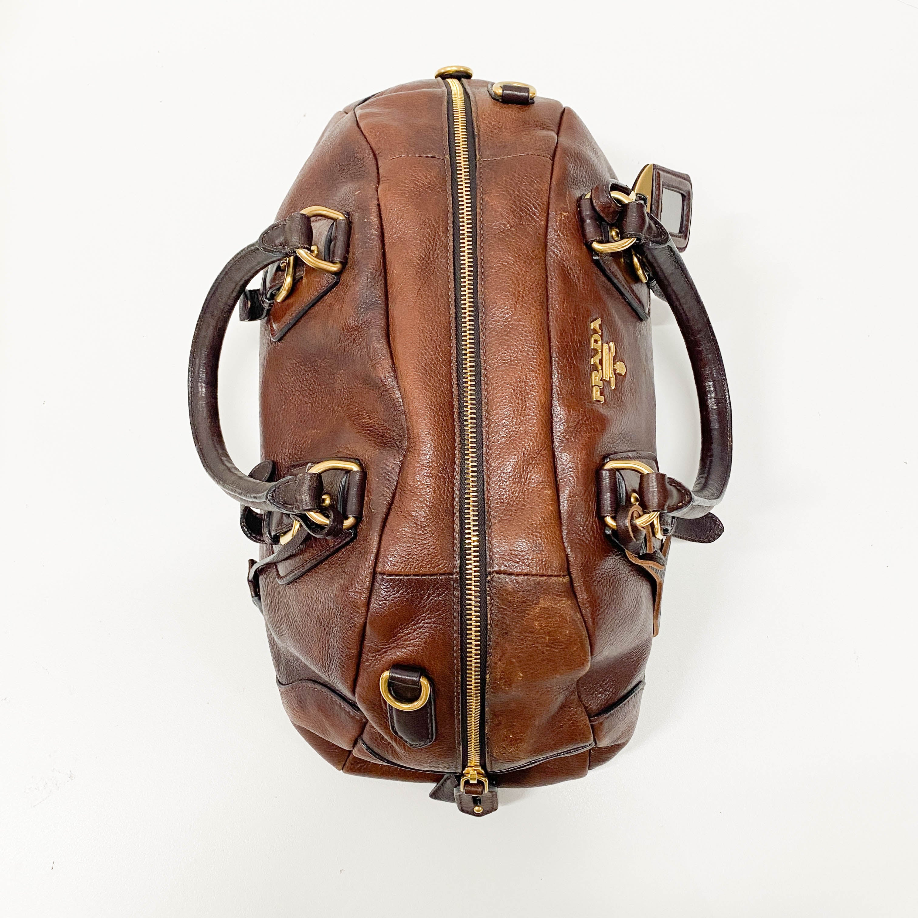 Brown Leather Handle Bag