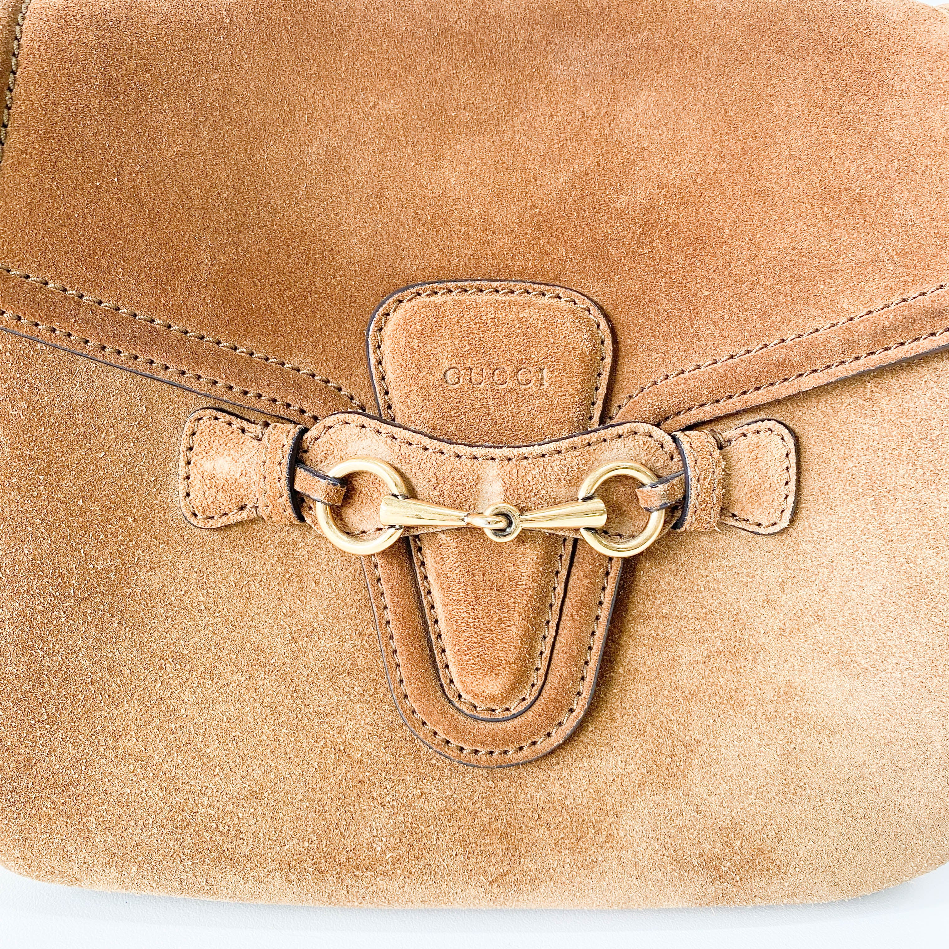 Caramel Brown Horsebit Bag