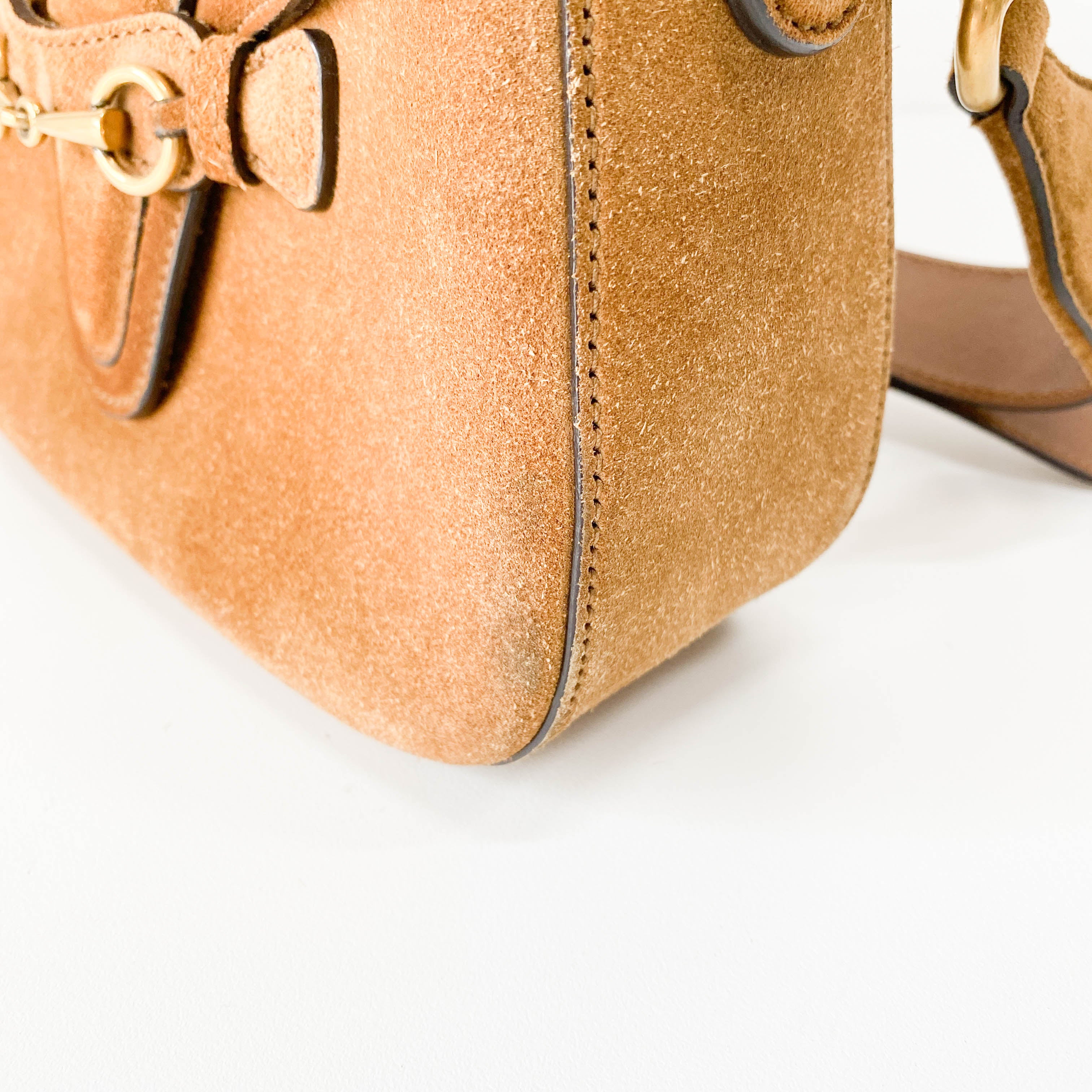 Caramel Brown Horsebit Bag
