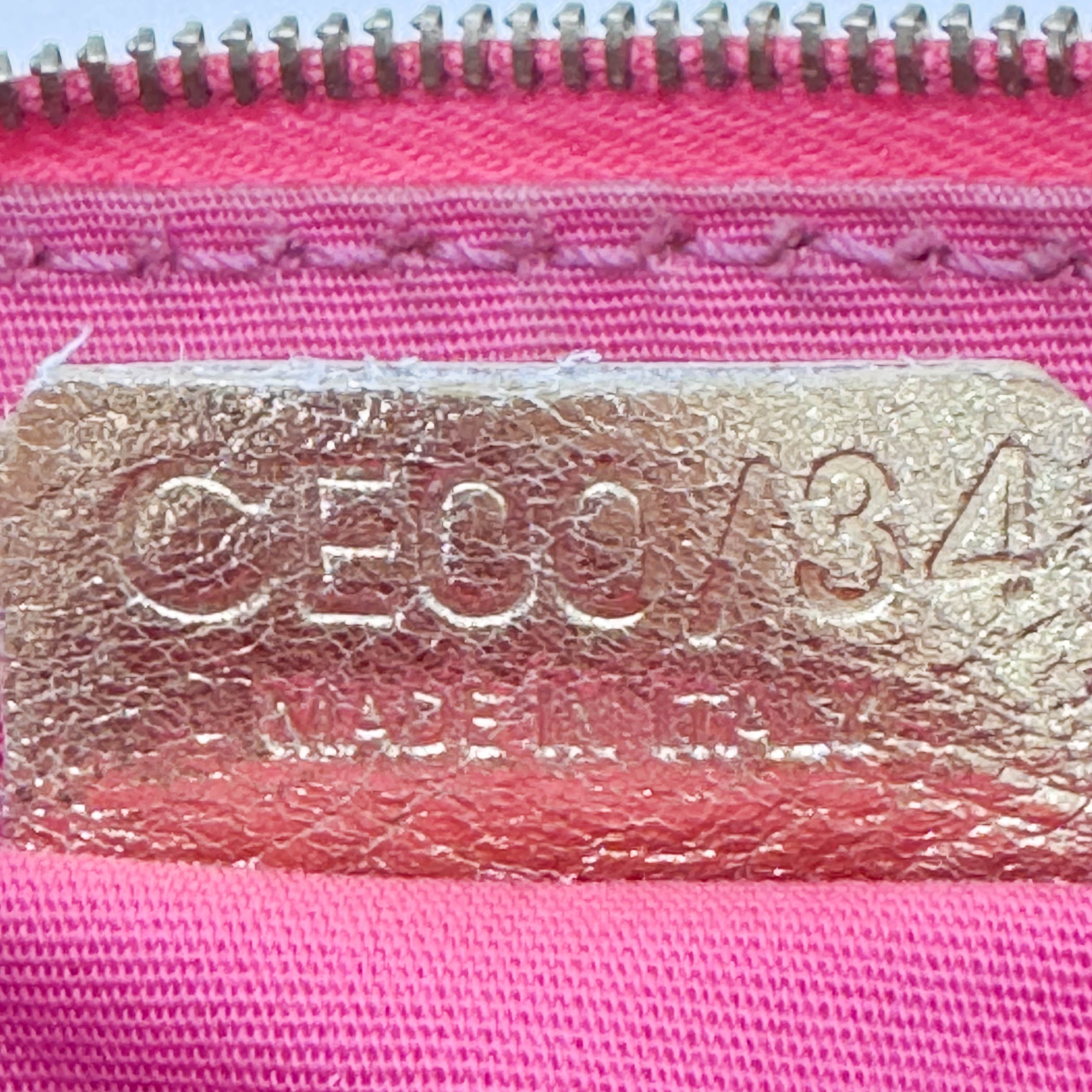 Paris Macadam Triomphe Pink Denim Pochette Shoulder Bag