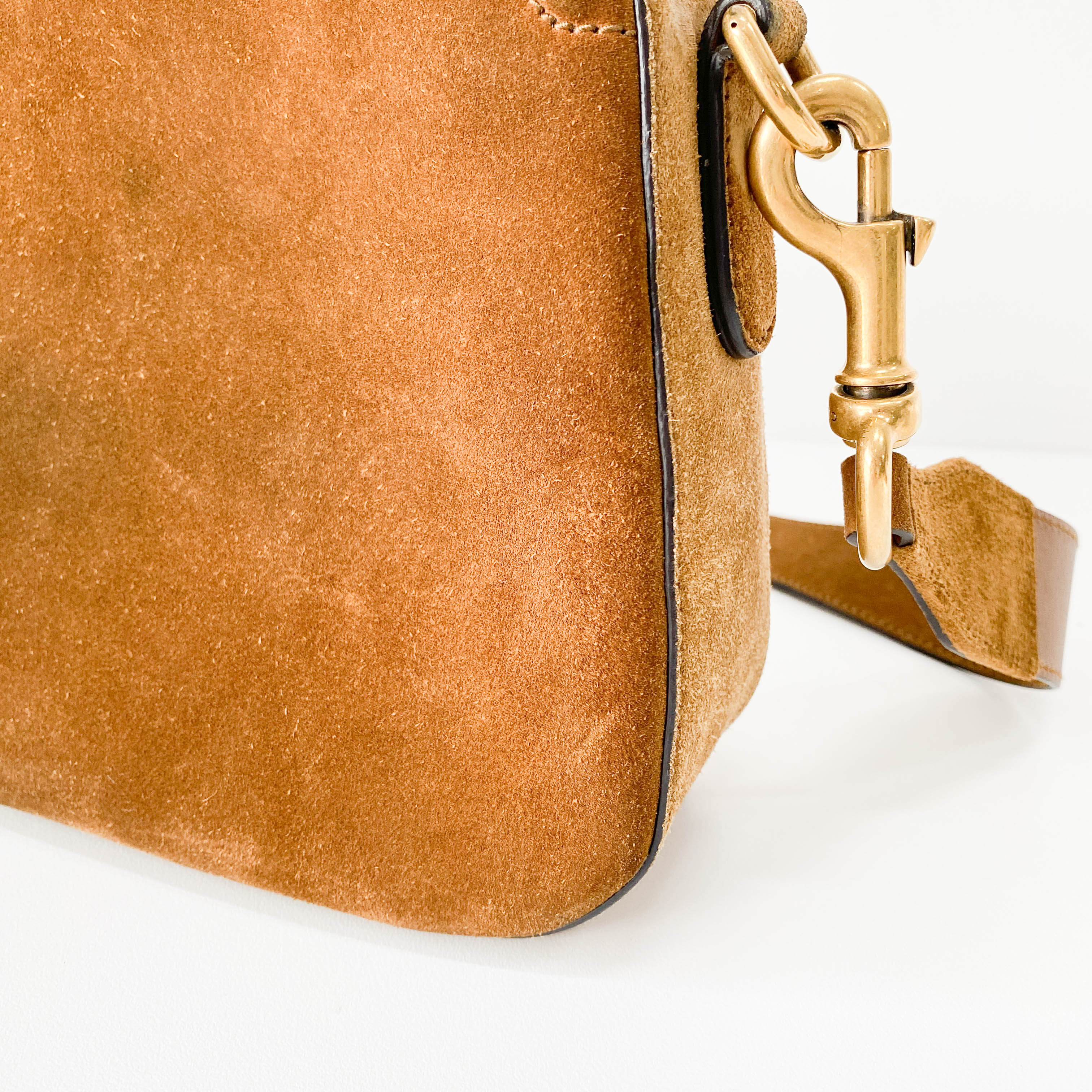 Caramel Brown Horsebit Bag