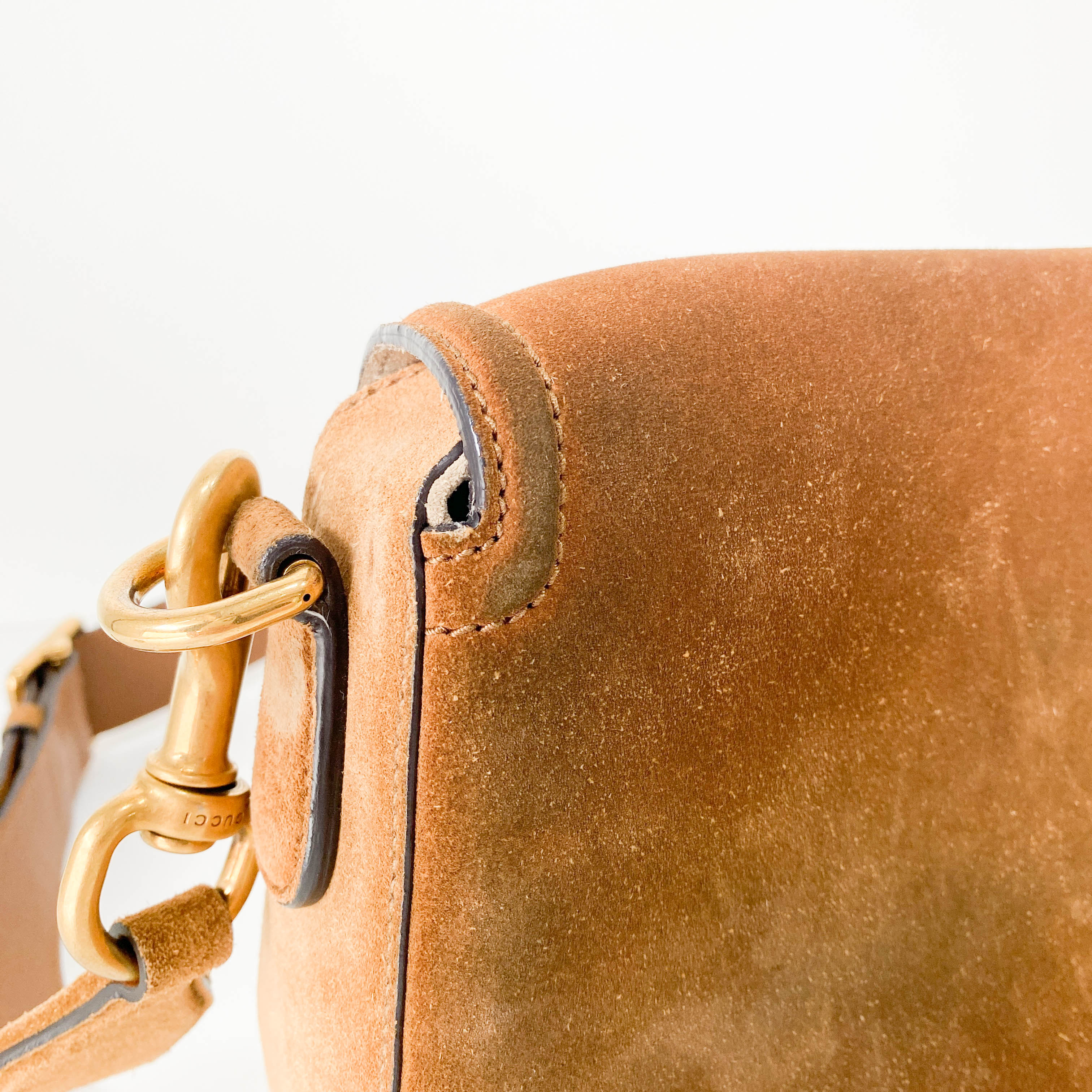 Caramel Brown Horsebit Bag