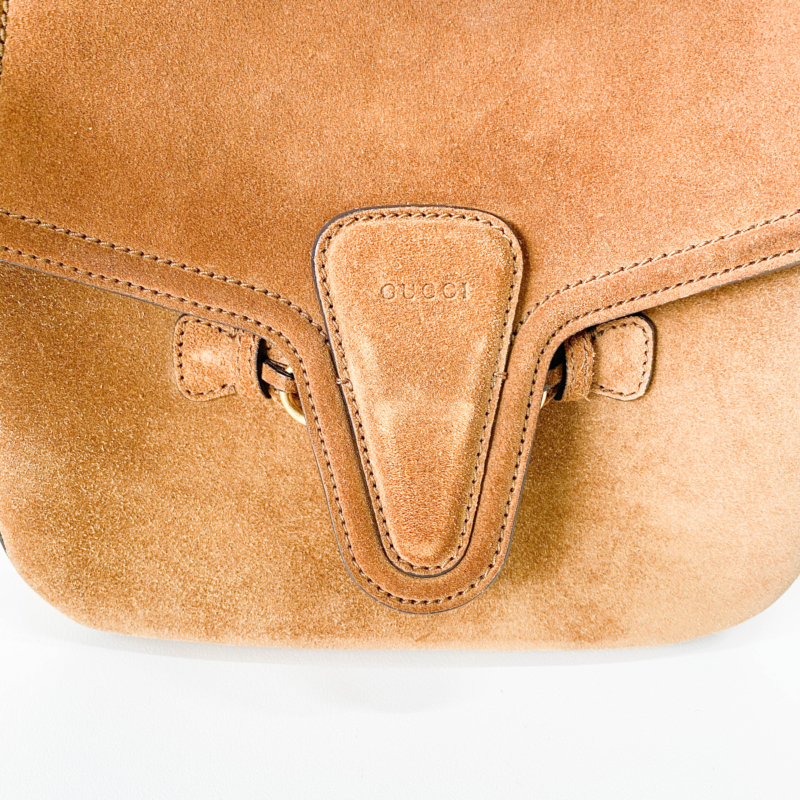 Caramel Brown Horsebit Bag