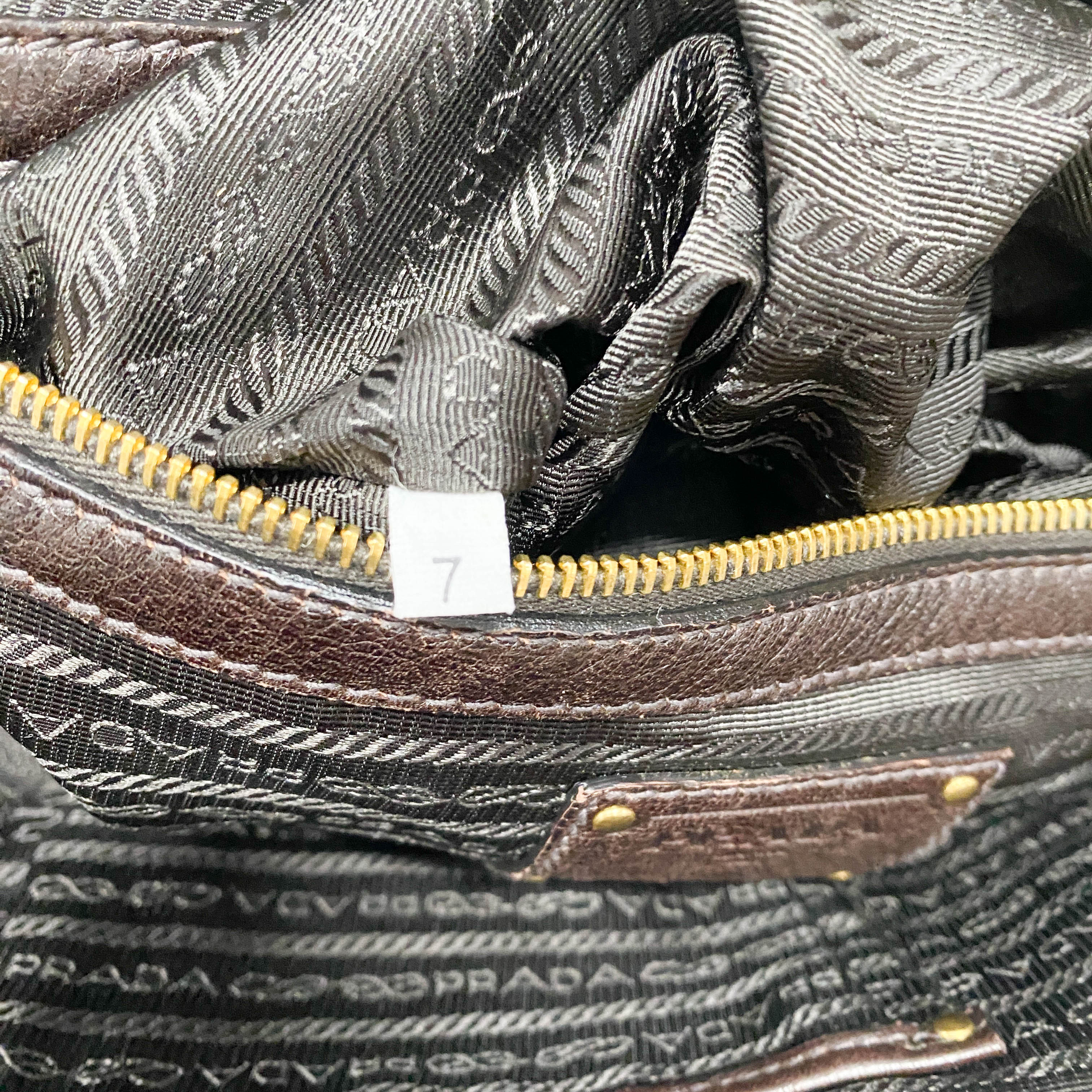 Brown Leather Handle Bag