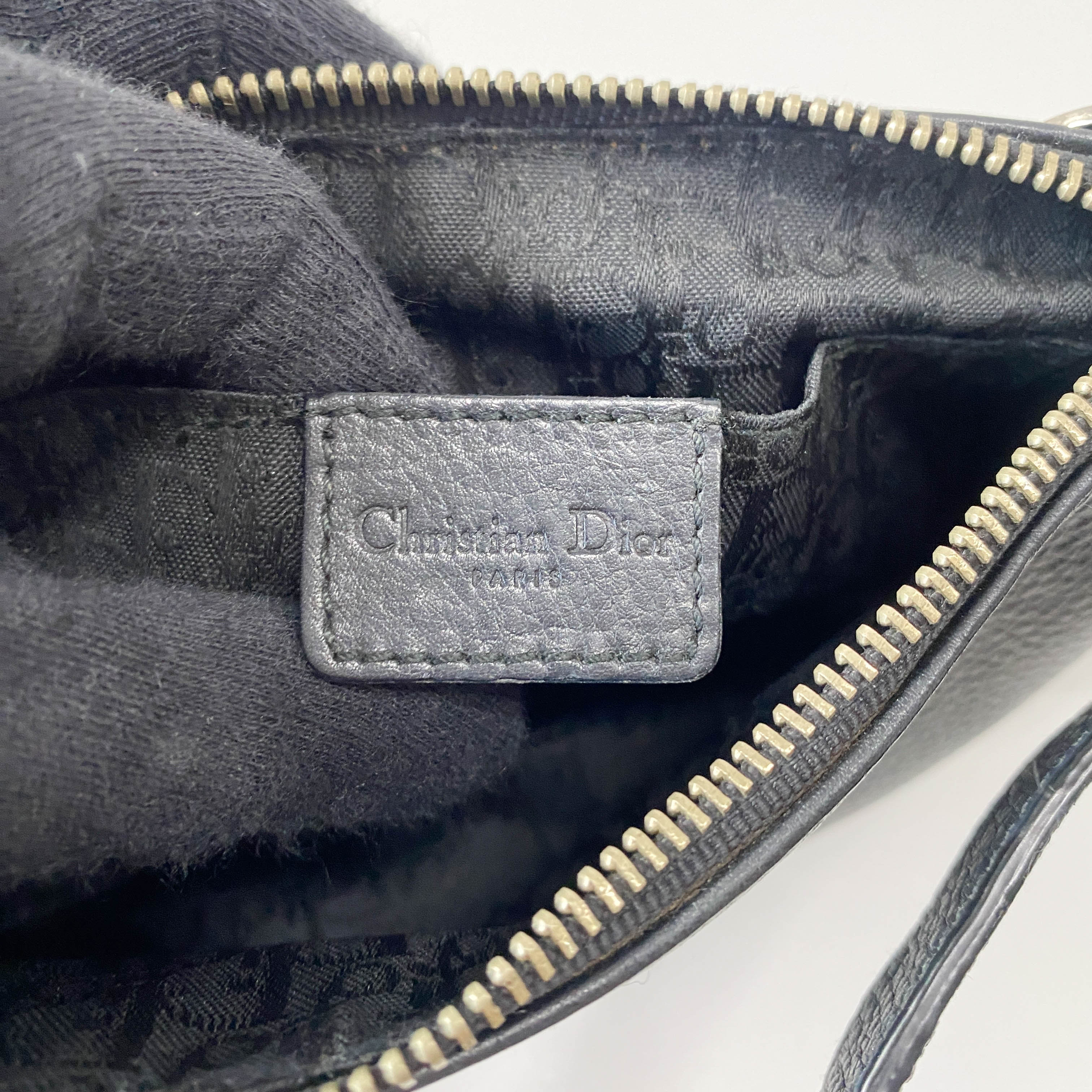 Black Leather with Charm Bag