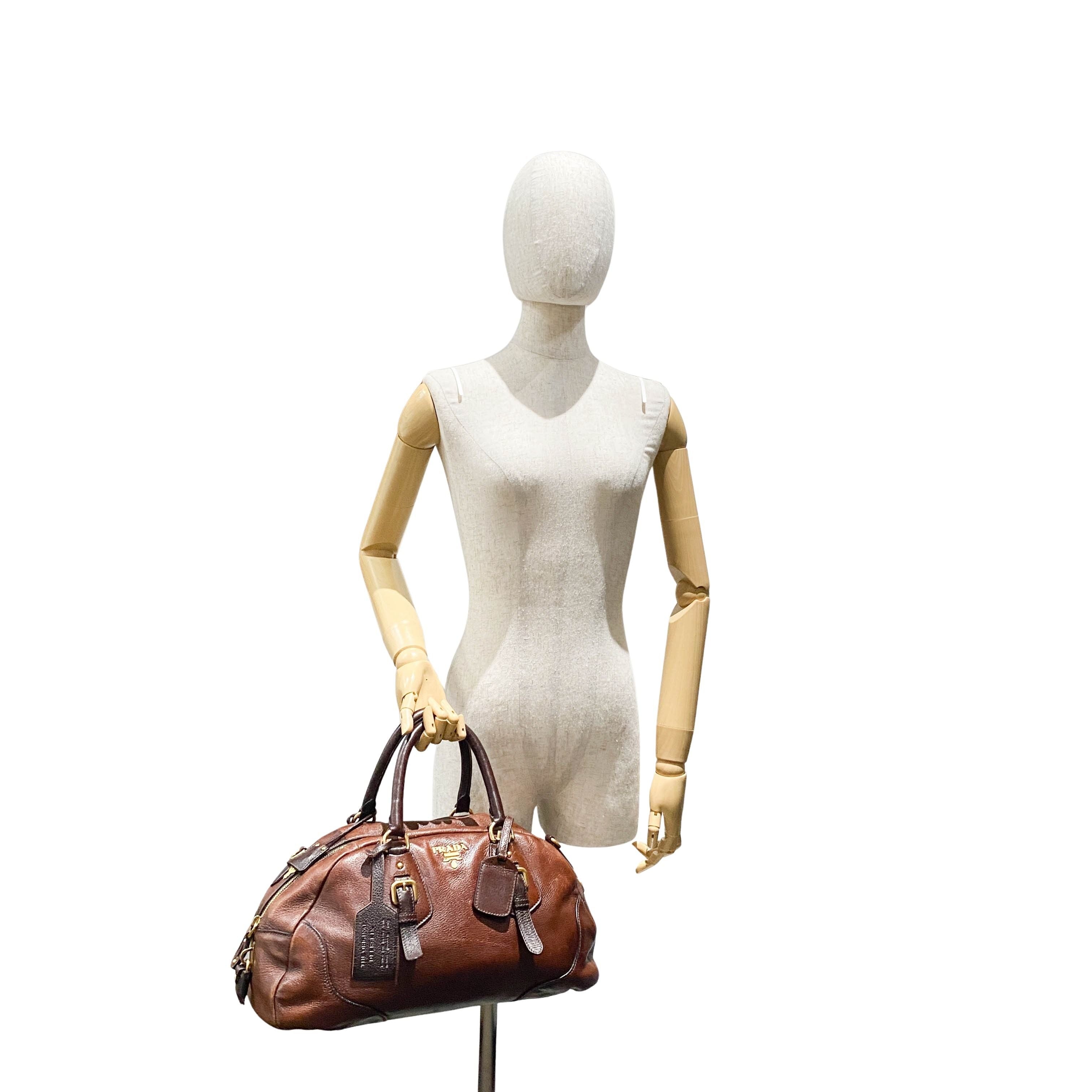 Brown Leather Handle Bag