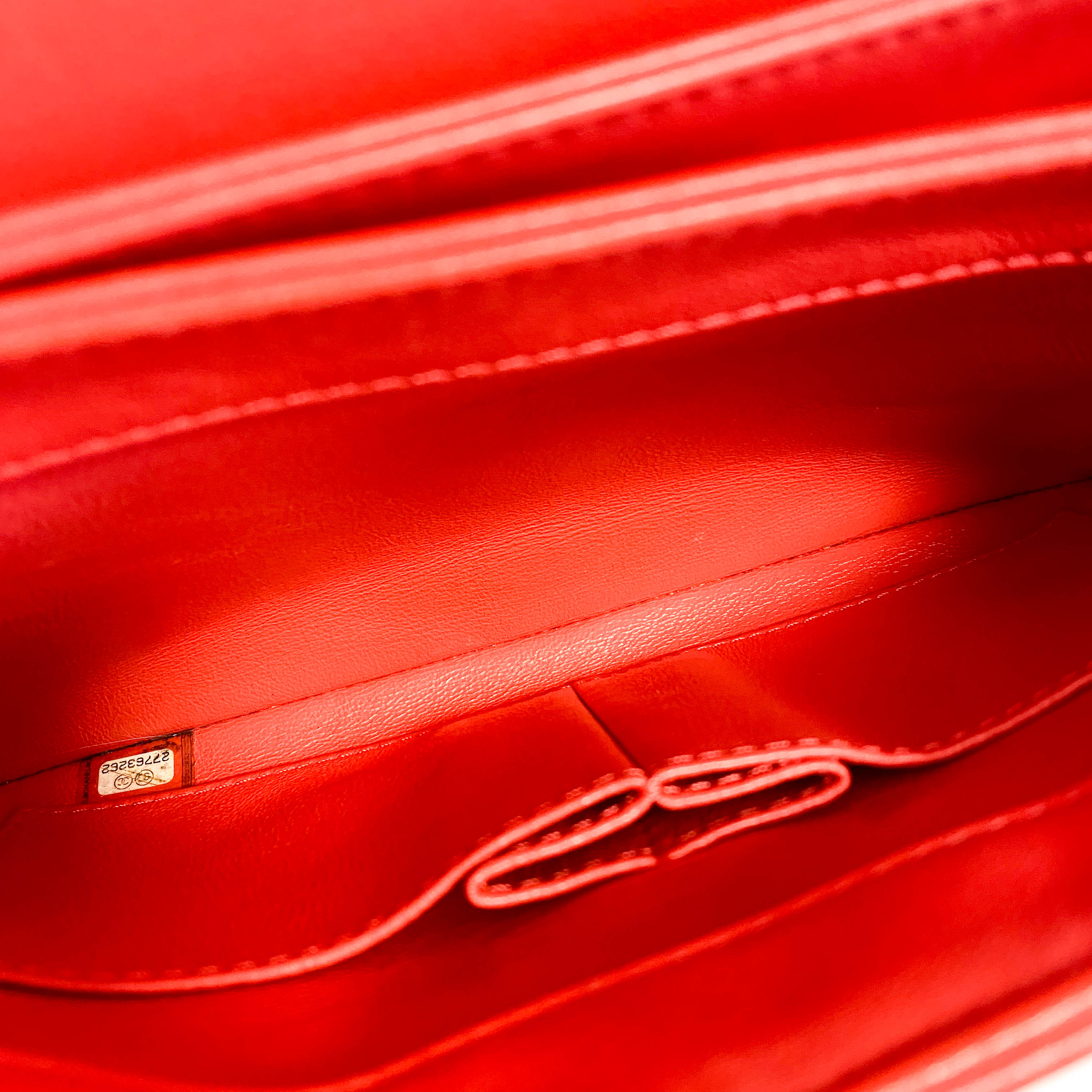 Trendy CC Coral Lambskin Quilted Small Flap Top Handle Shoulder Bag