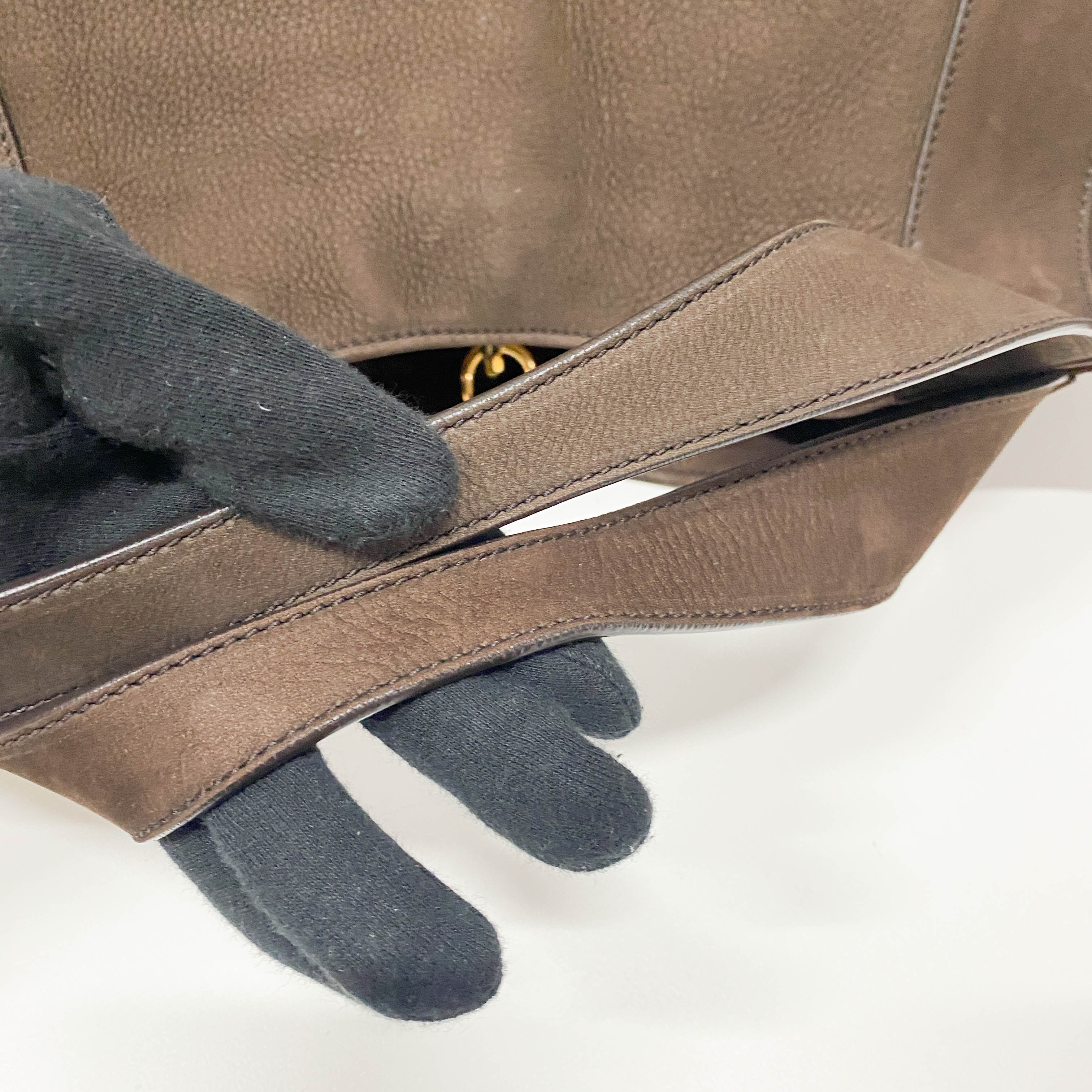 Horsebit Brown Leather Totes