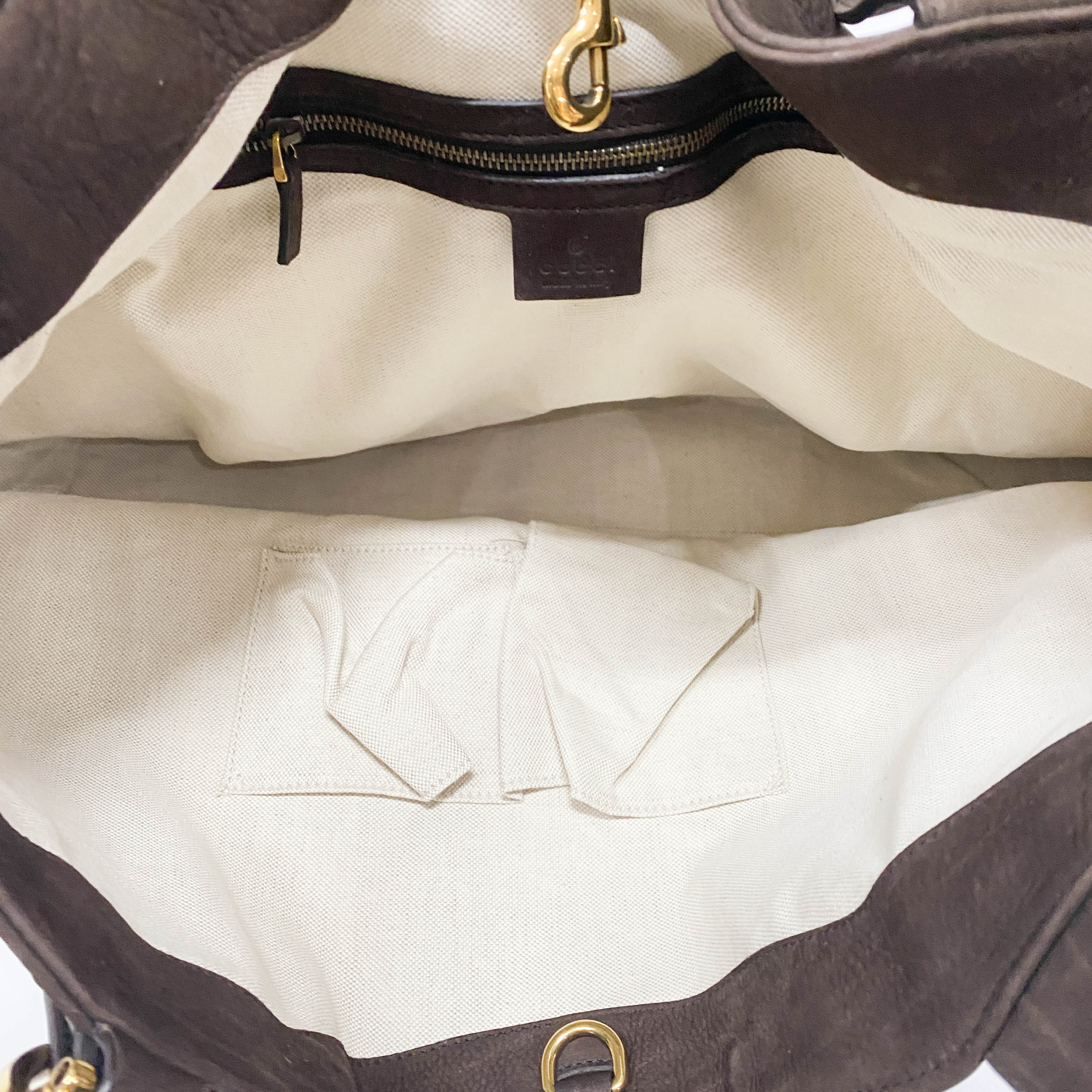 Horsebit Brown Leather Totes