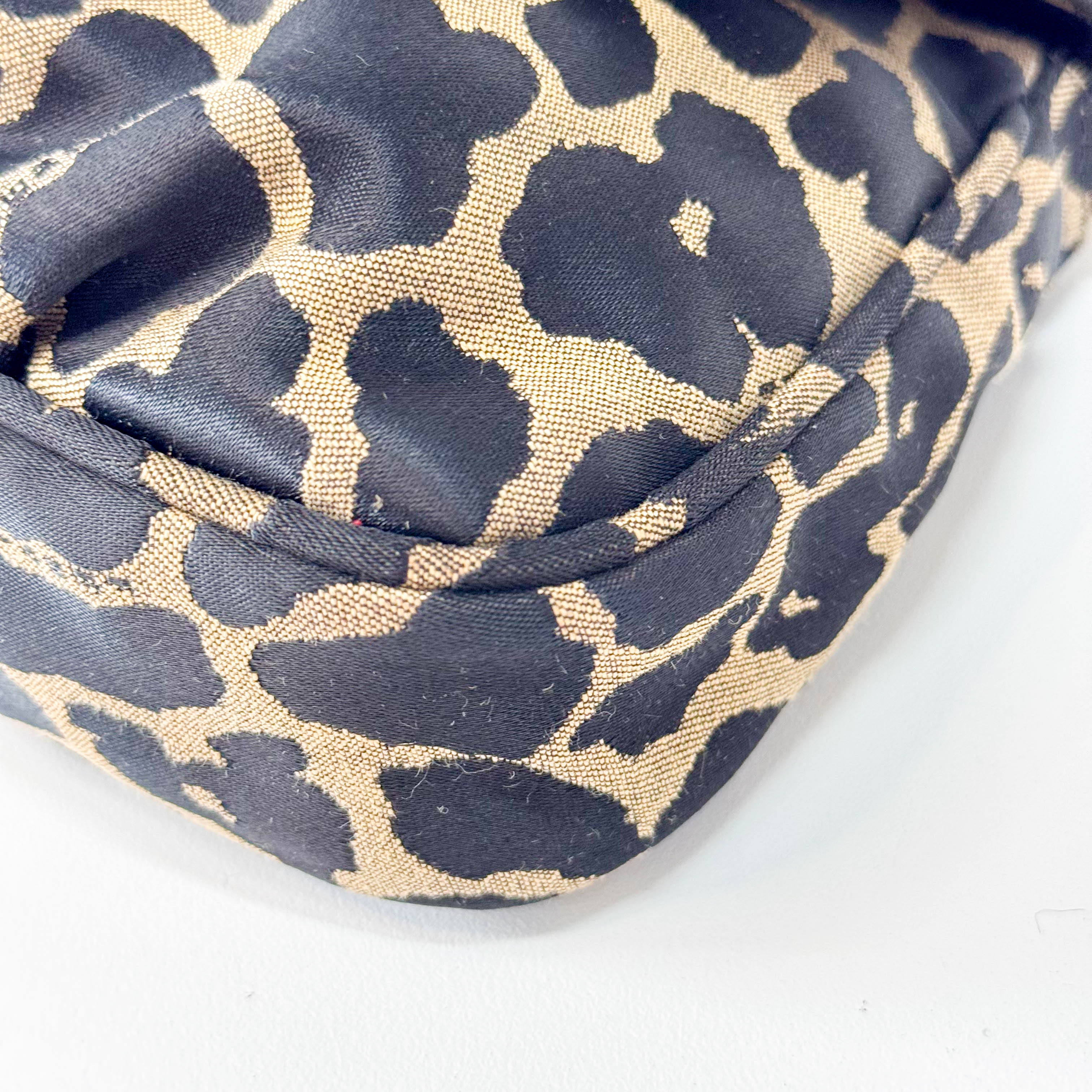 Mini Mamma Baguette Satin Leopard Print