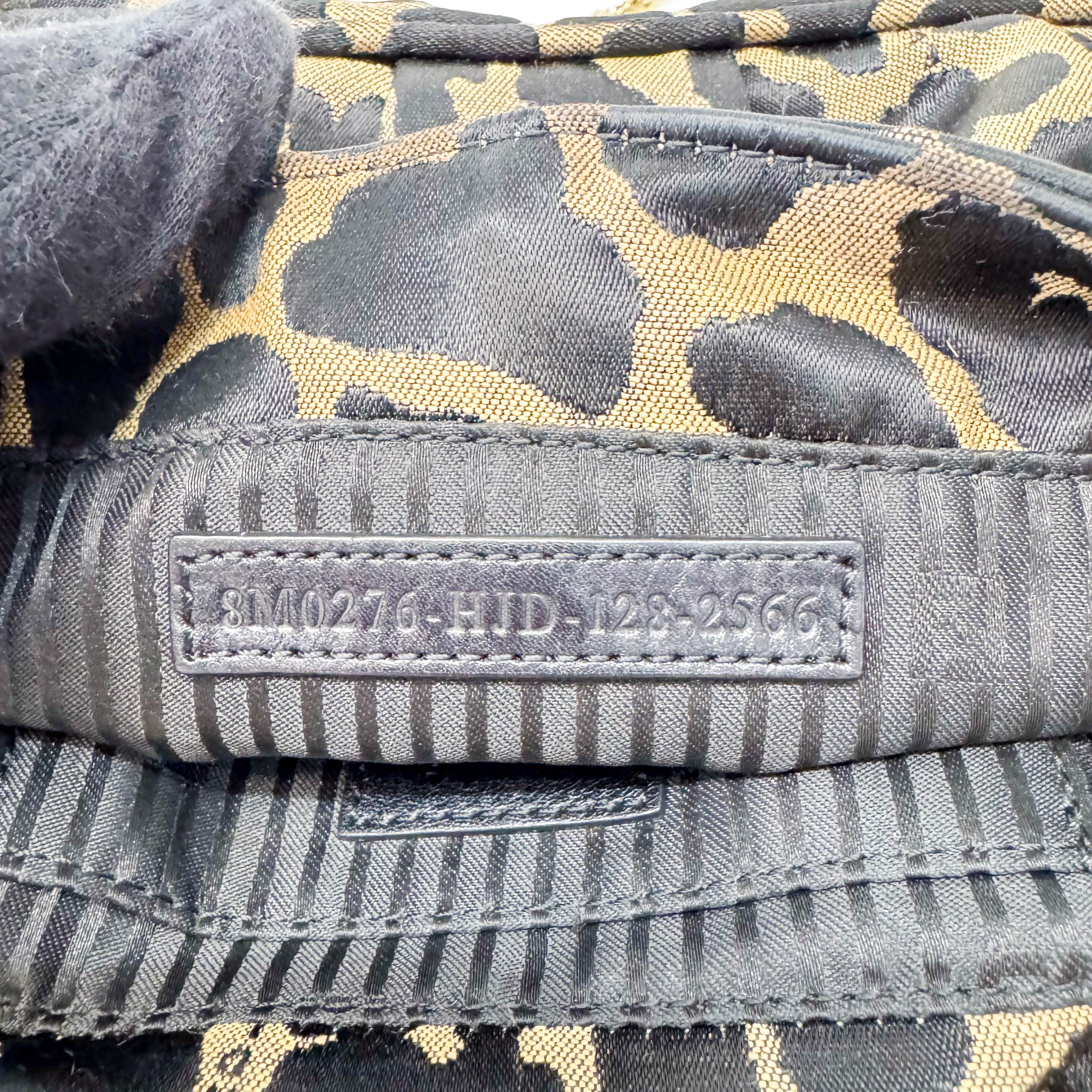 Mini Mamma Baguette Satin Leopard Print