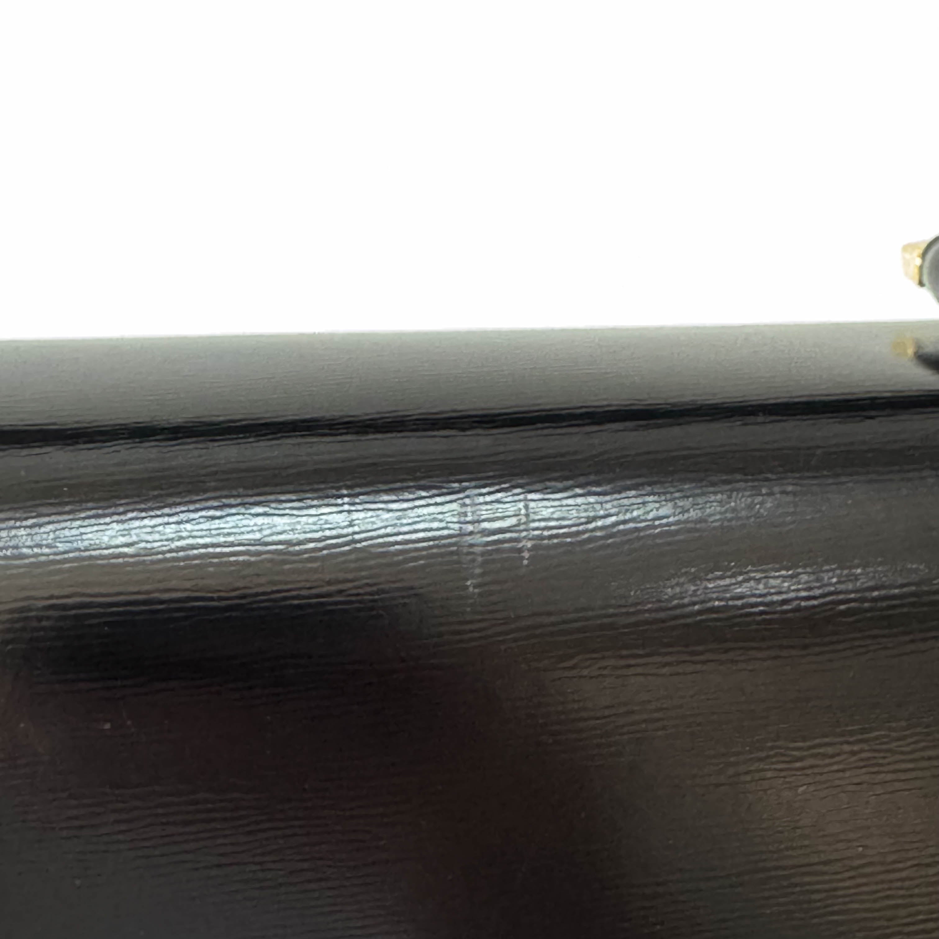 Archive Black Leather Top Handle Bag