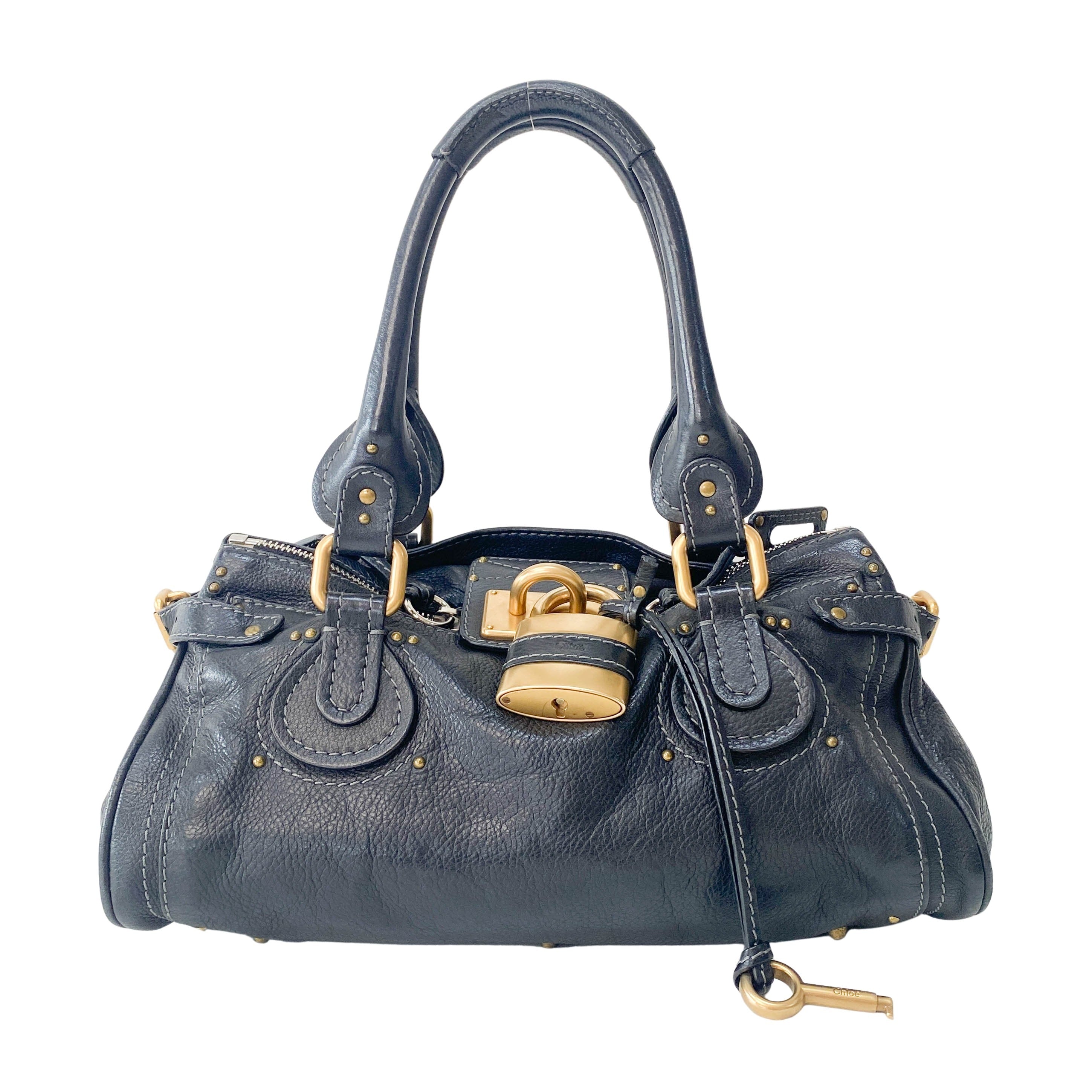 Paddington Black Leather Bag