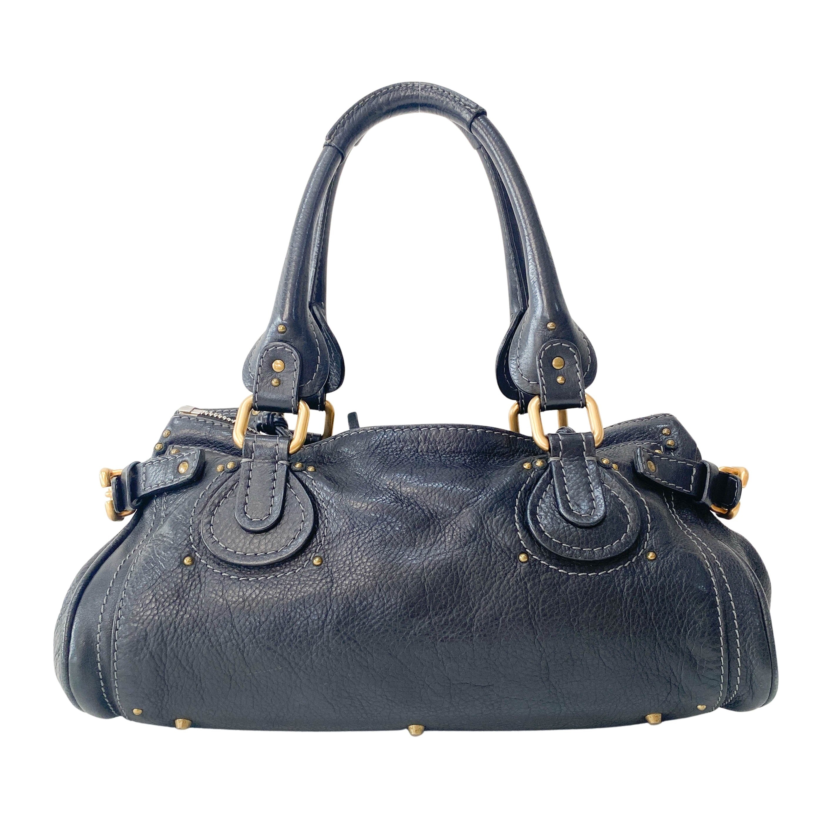 Paddington Black Leather Bag