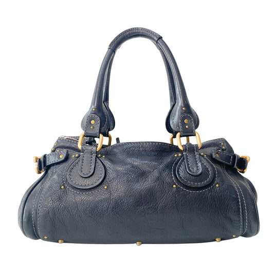 Paddington Black Leather Bag