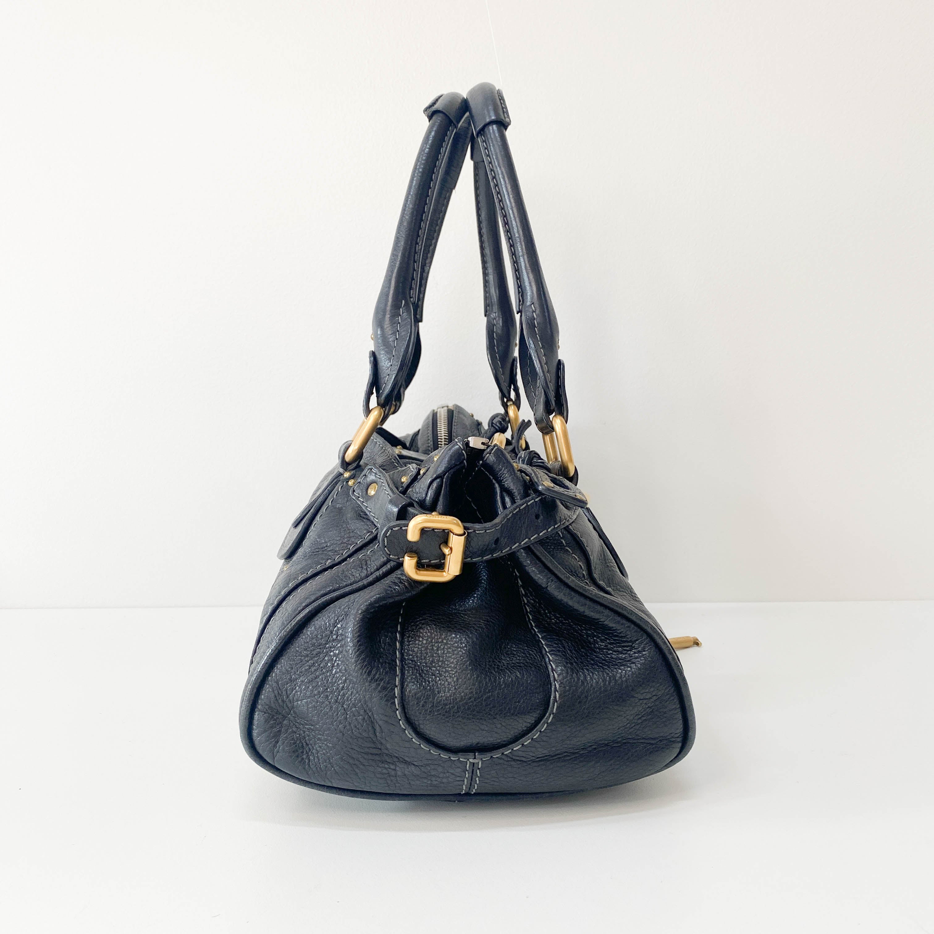 Paddington Black Leather Bag