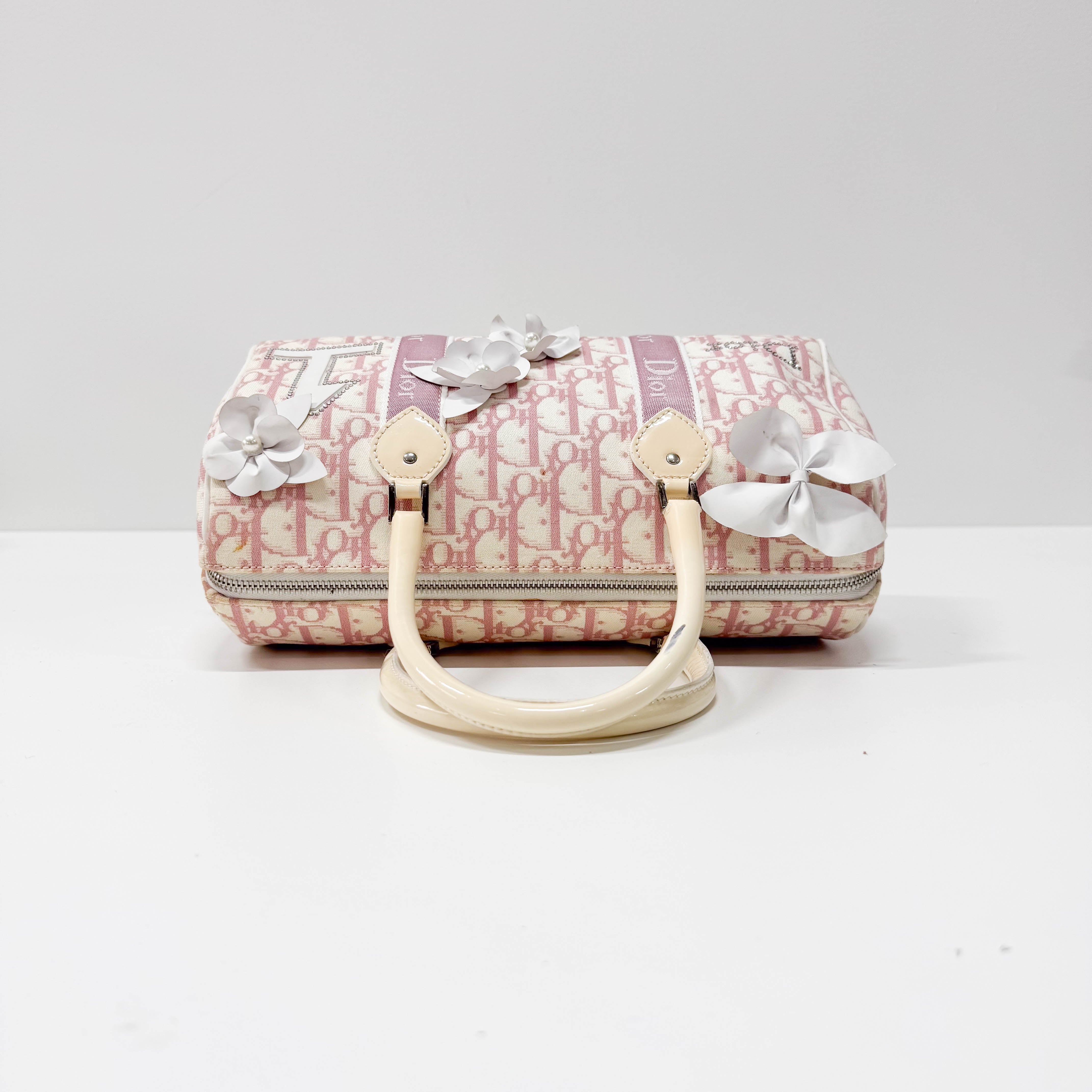 Trotter Boston Pink Canvas Handbag