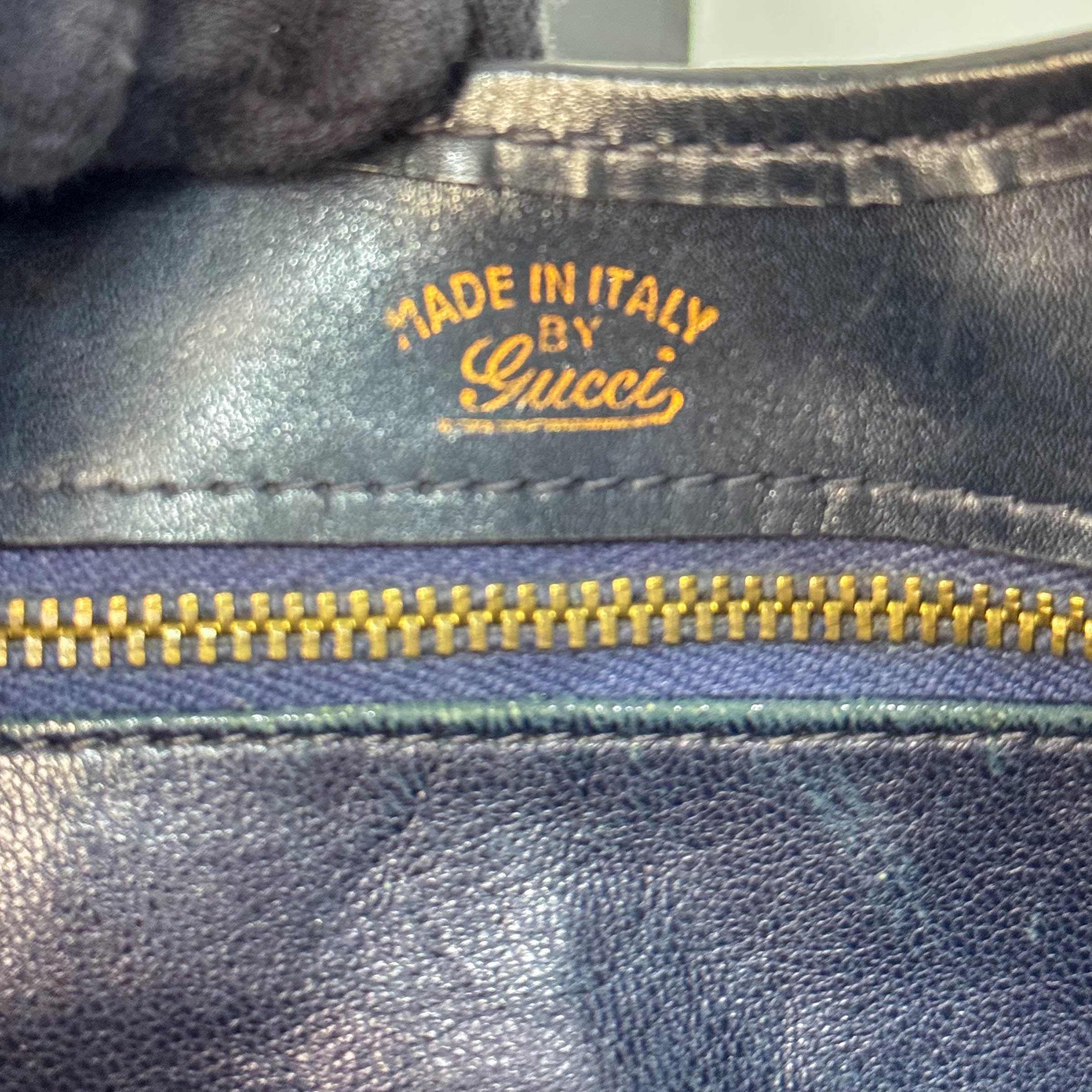 Stirrup Black Leather Top Handle Bag