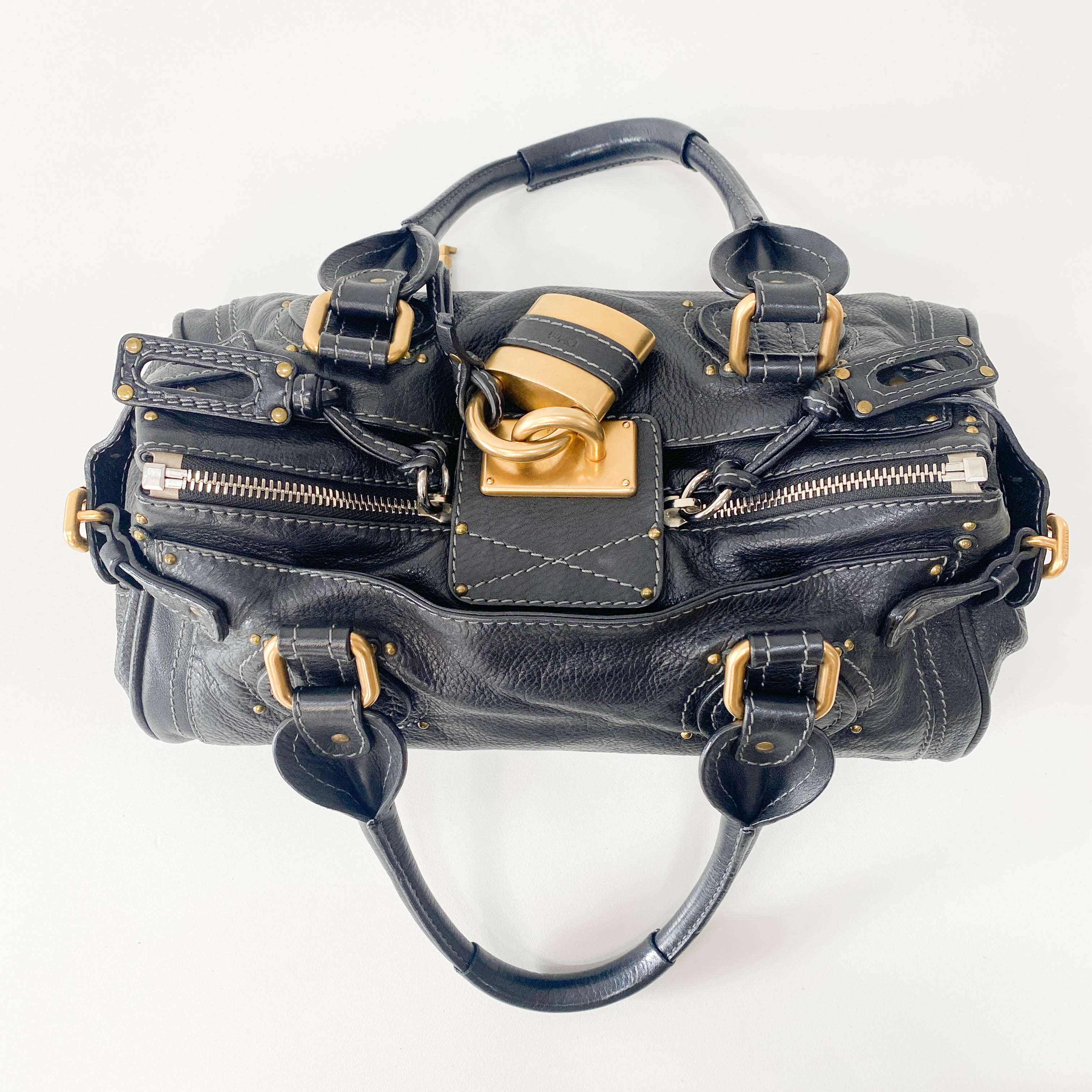 Paddington Black Leather Bag