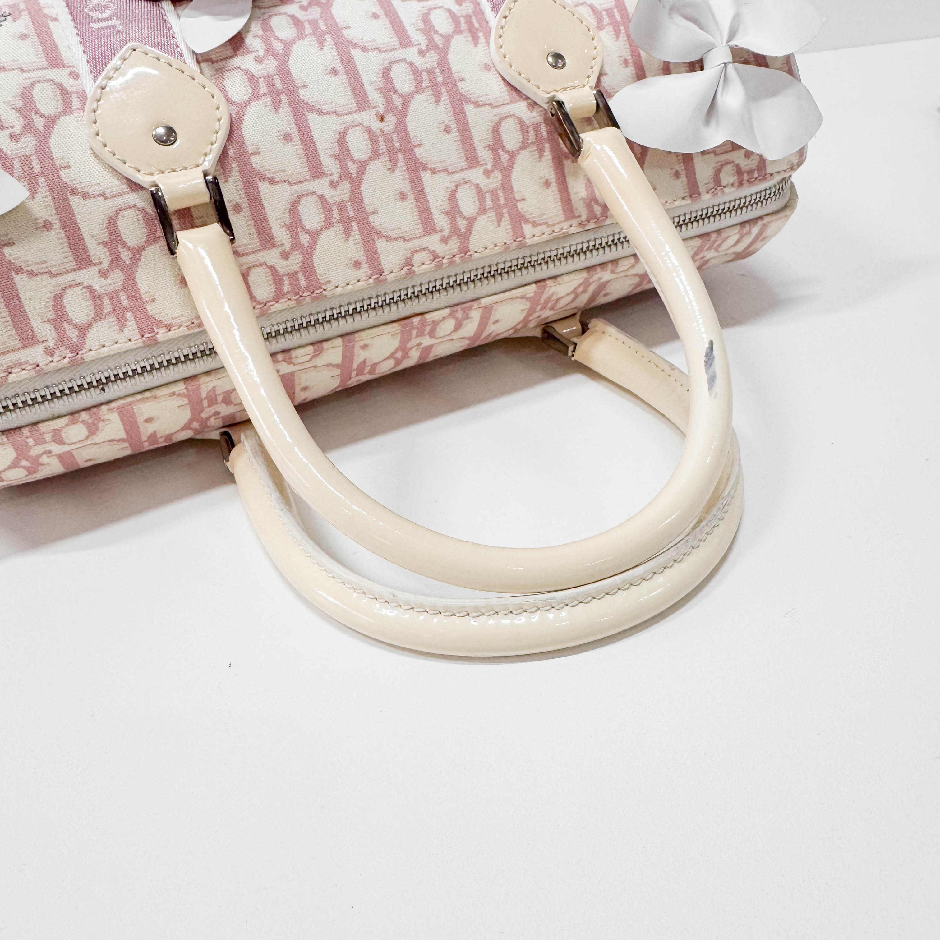 Trotter Boston Pink Canvas Handbag